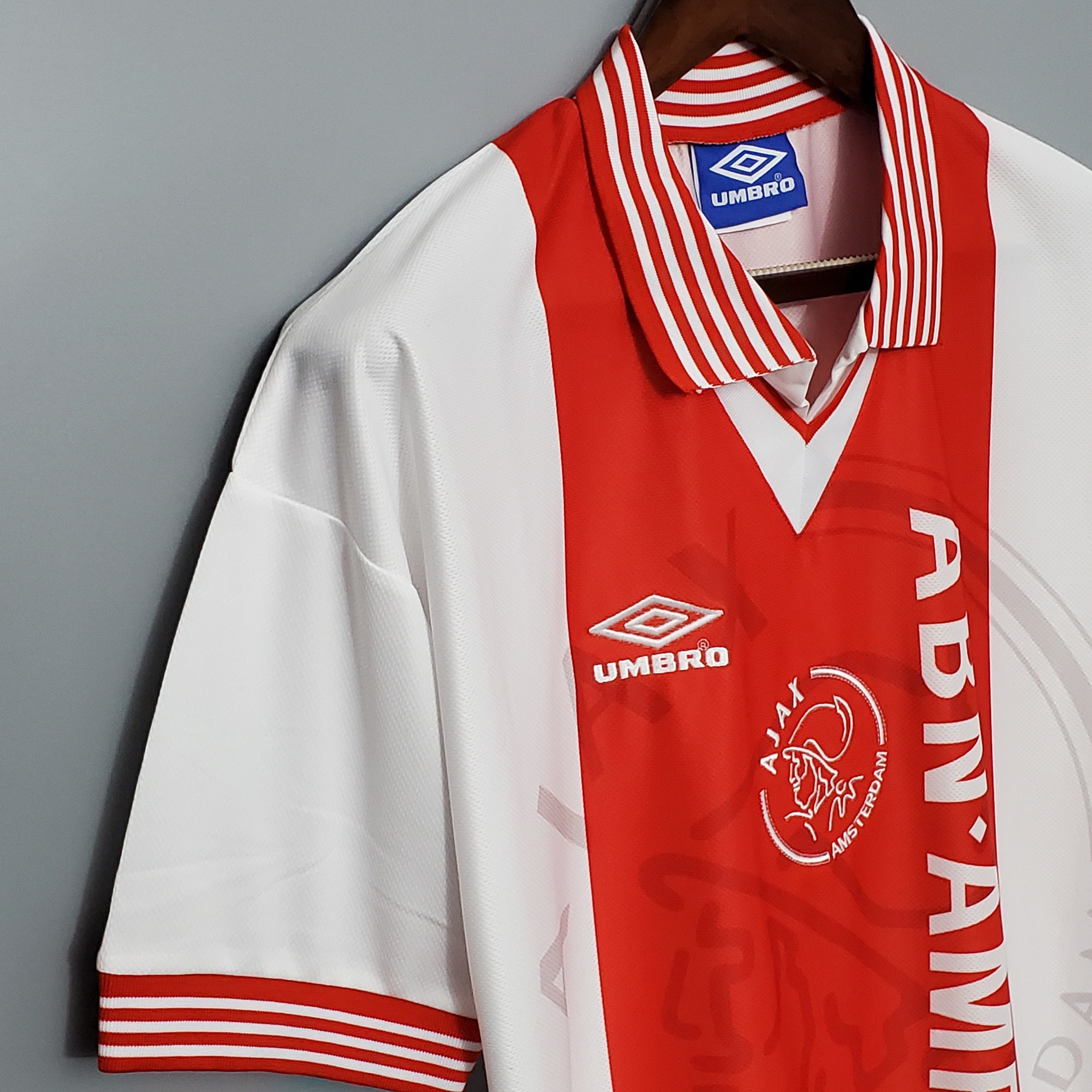 1990s Ajax Retro Football Shirt | Red White Home