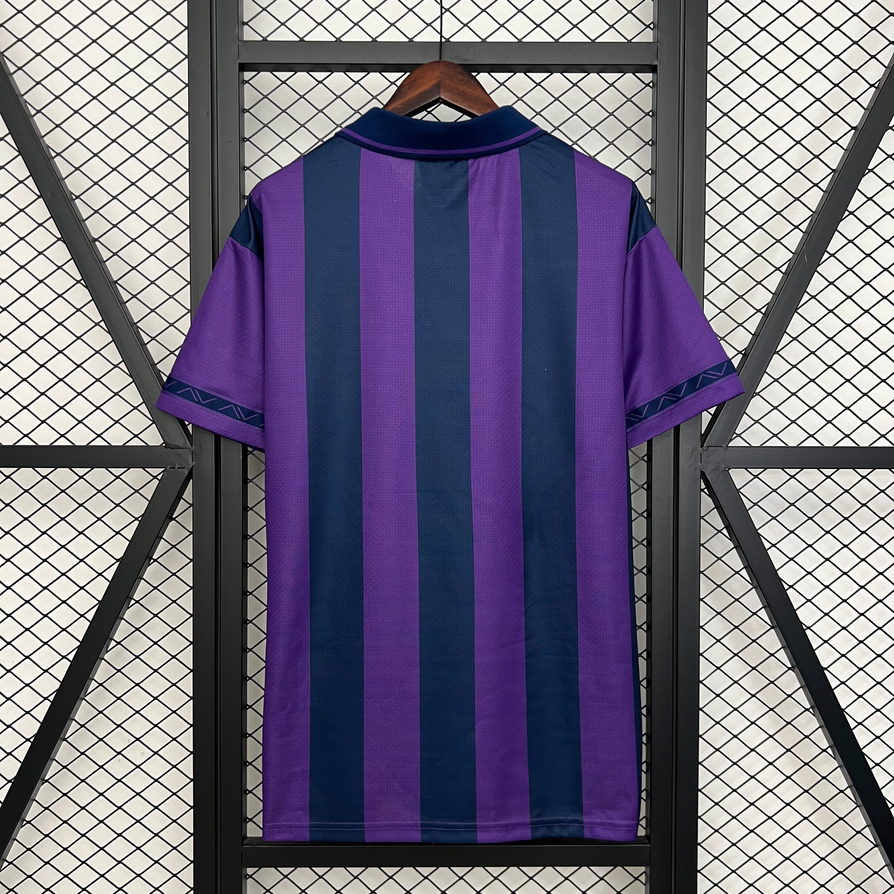1990s Tottenham Hotspur Retro Football Shirt | Purple Navy Home