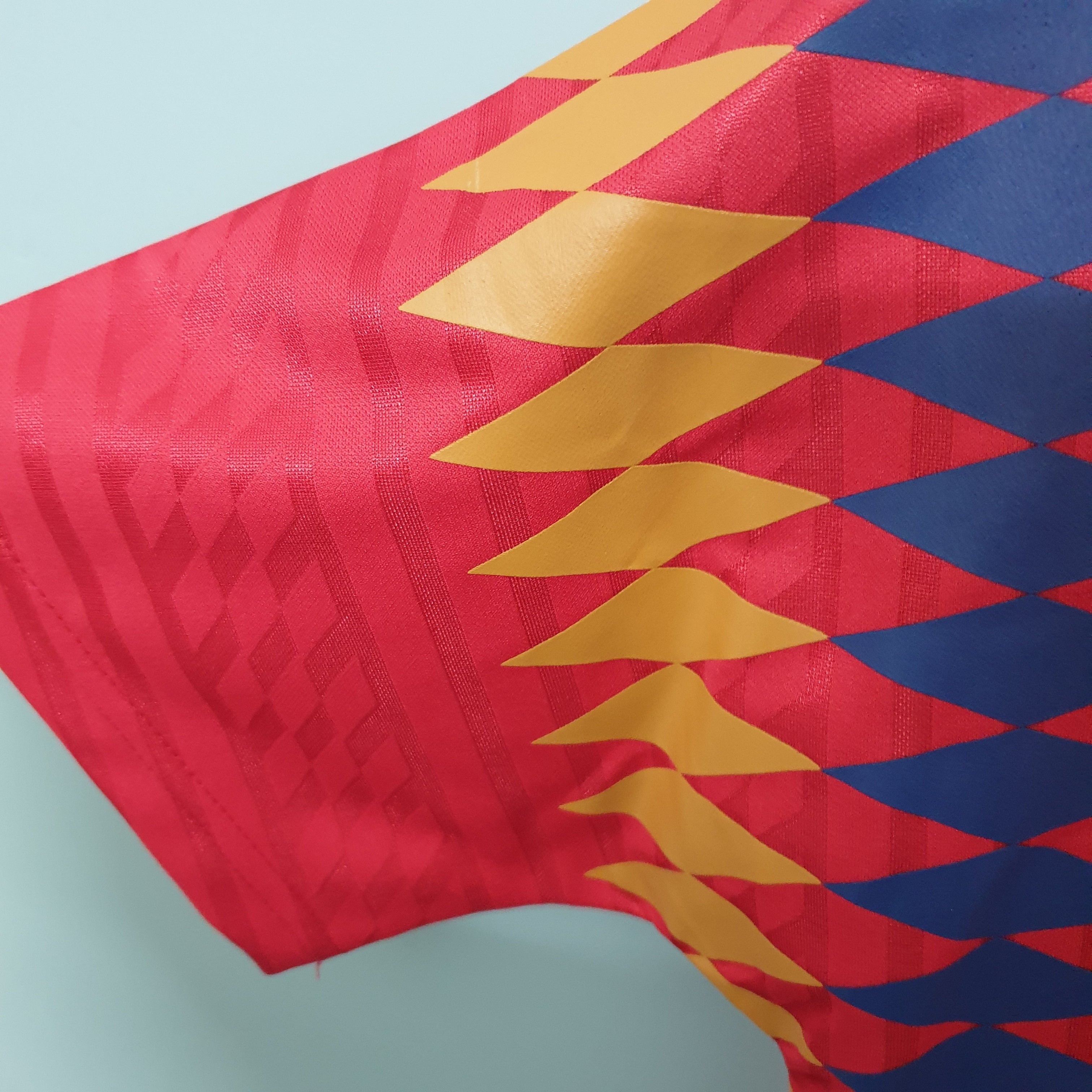 1990s Spain Retro Football Shirt | Red Yellow Home
