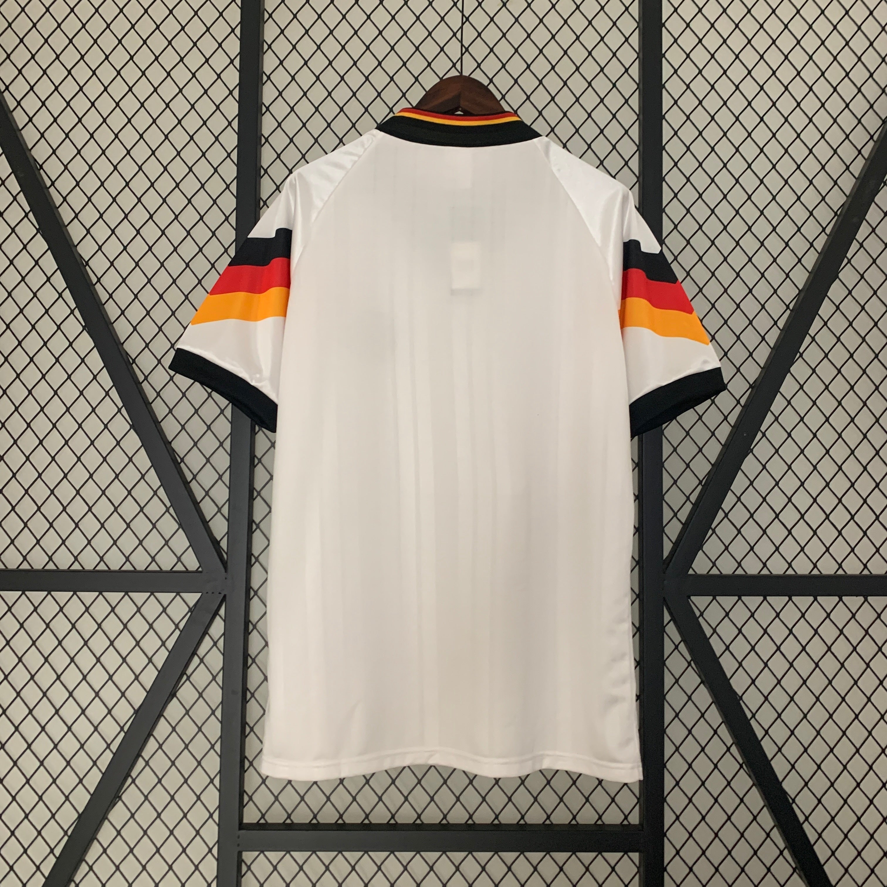 1990s Germany Retro Football Shirt | White Black Home