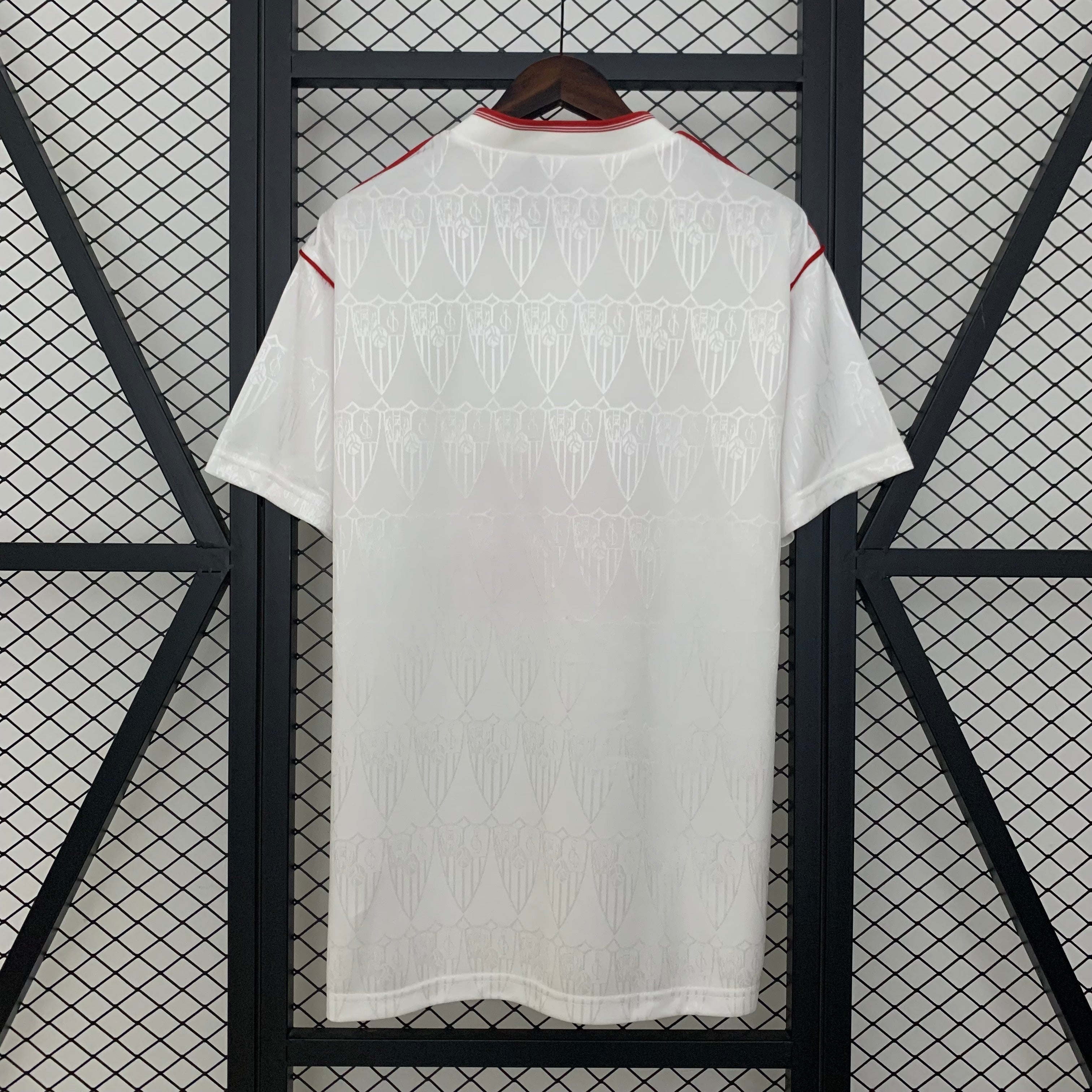 1990s Sevilla Retro Football Shirt | White Red Home