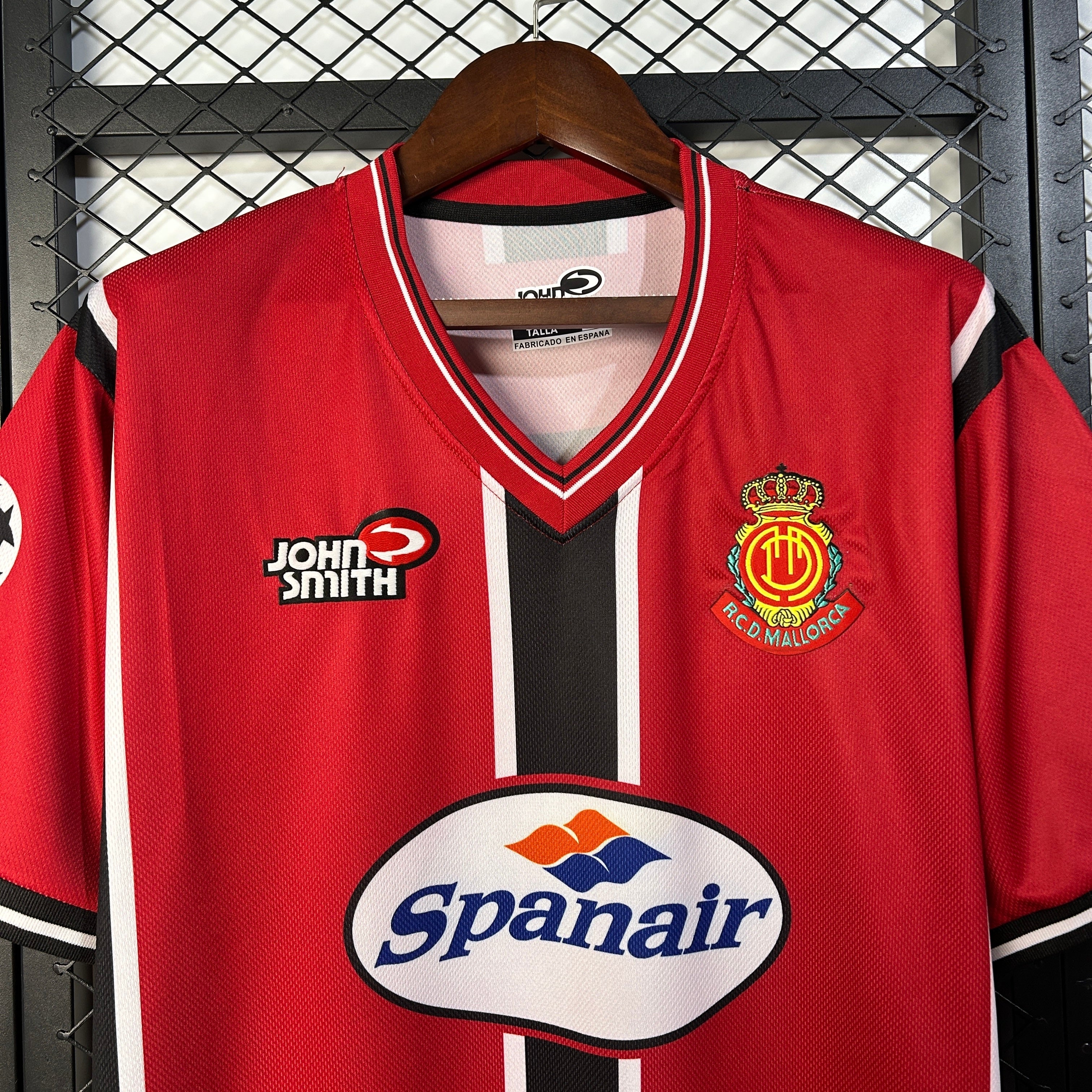 1990s Mallorca Retro Football Shirt | Red Black Home