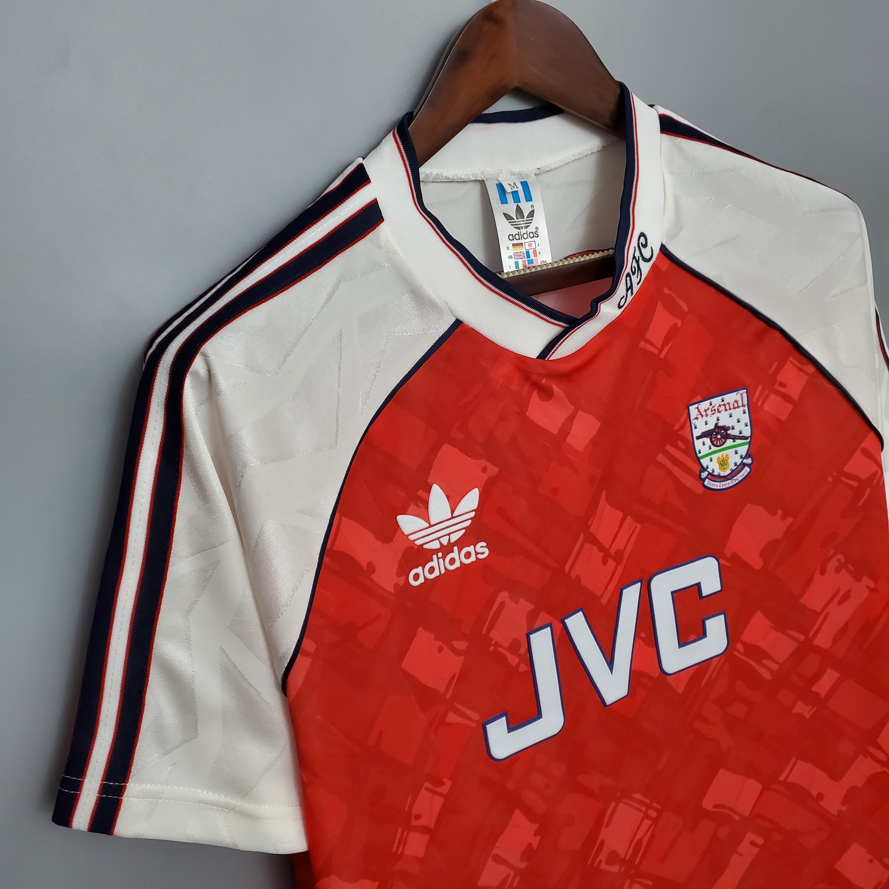 1980s Arsenal Retro Football Shirt | Red White Home