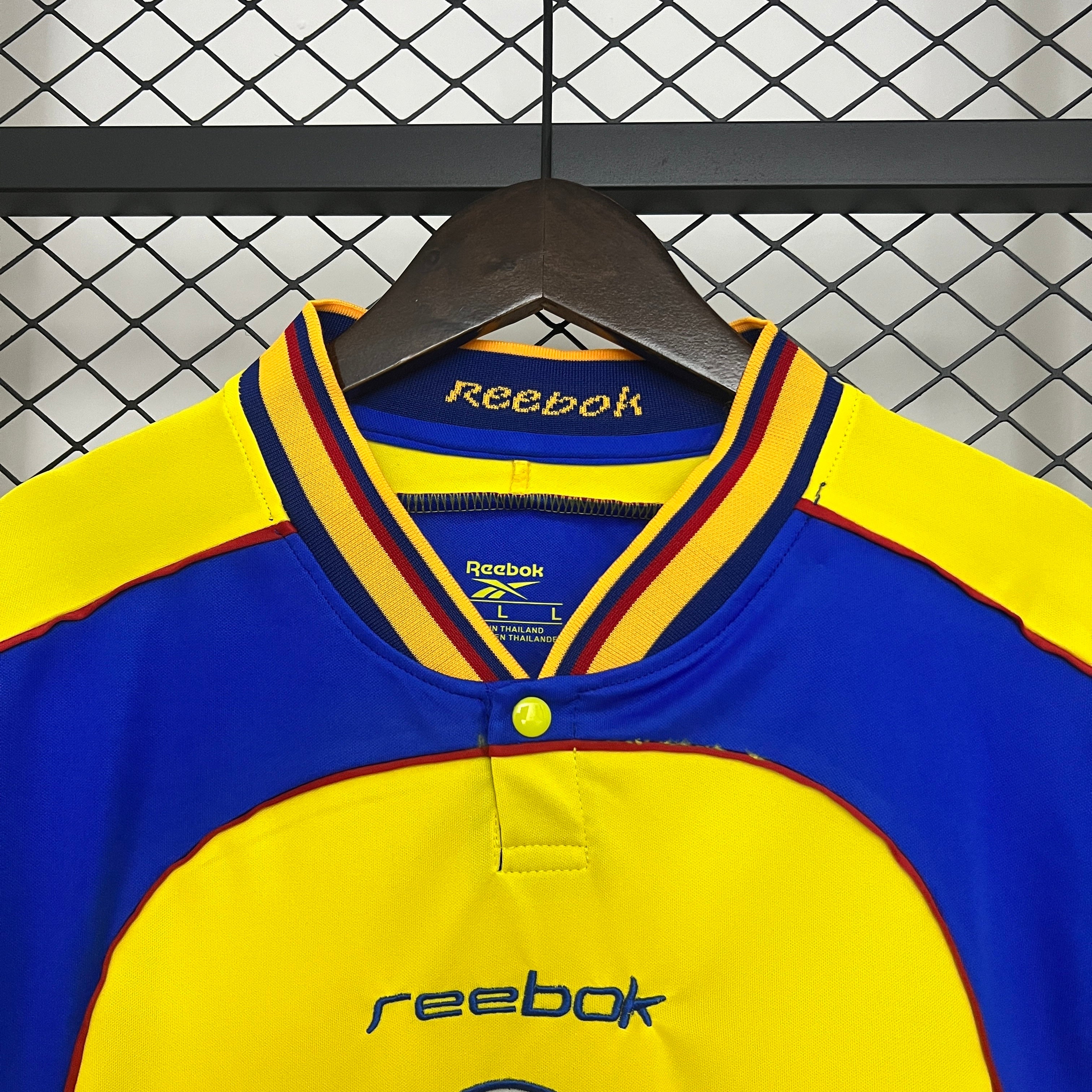 1990s Colombia Retro Football Shirt | Yellow Blue Home