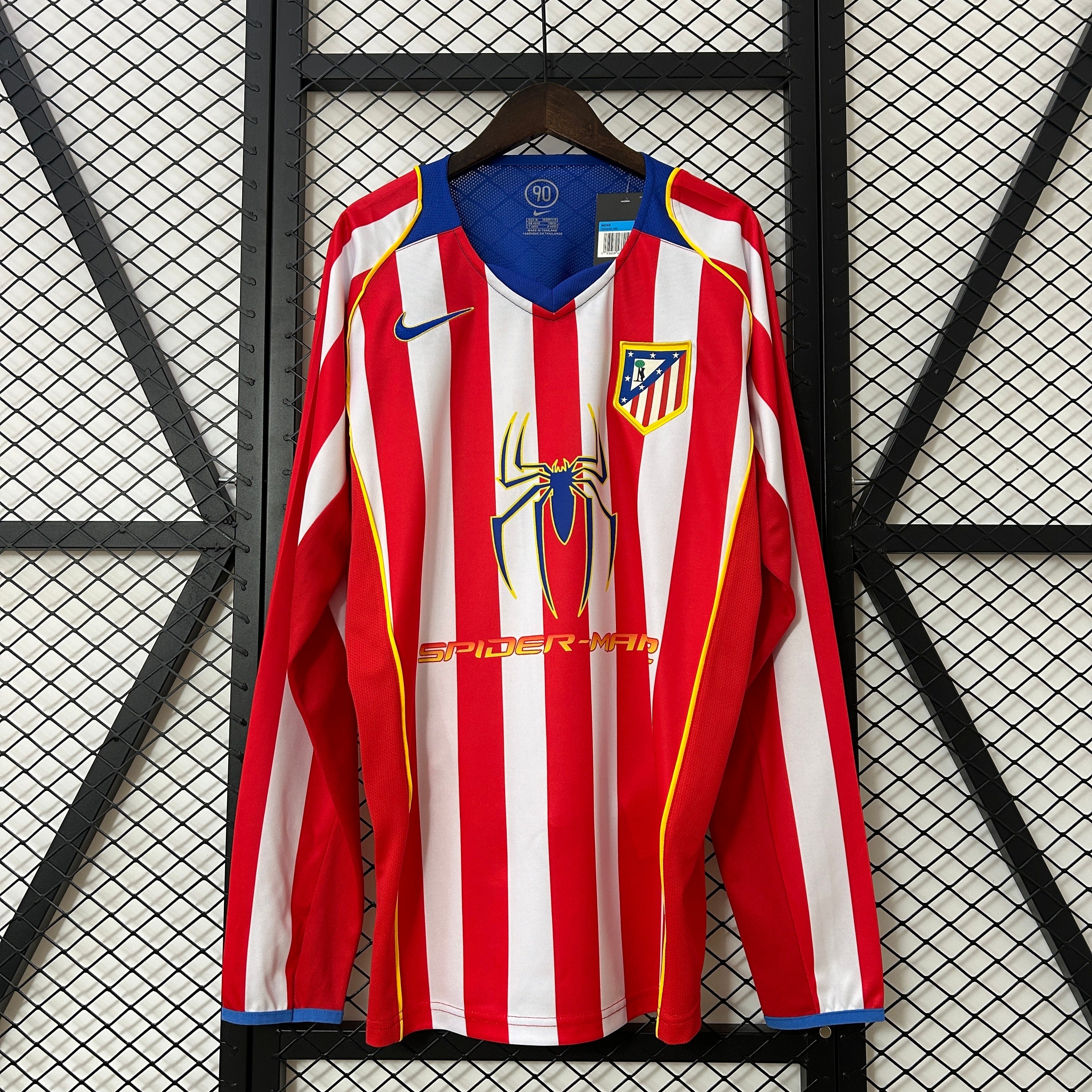 2000s Atletico Madrid Retro Football Shirt | Red White Home