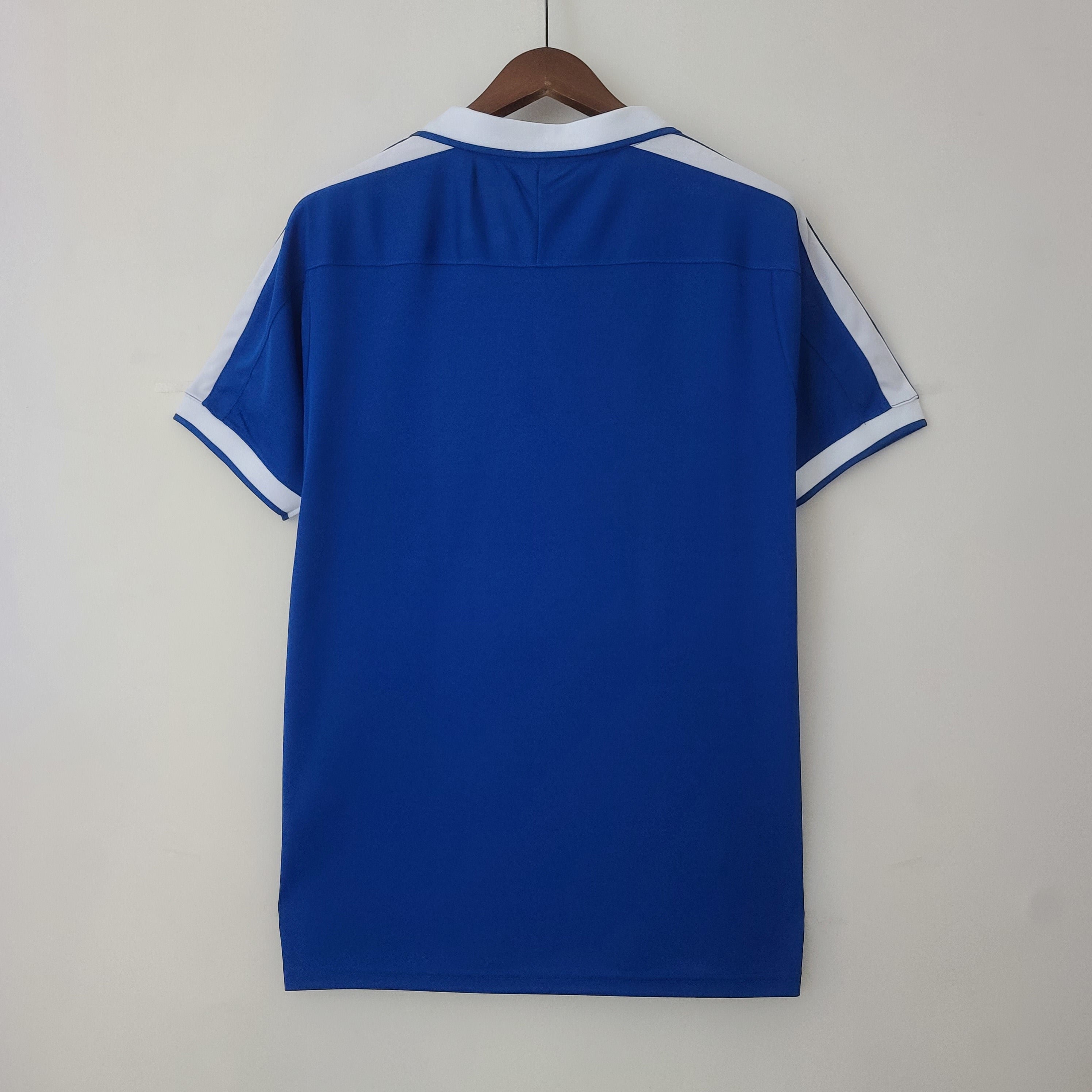 1990s Brazil Retro Football Shirt | Blue White Home
