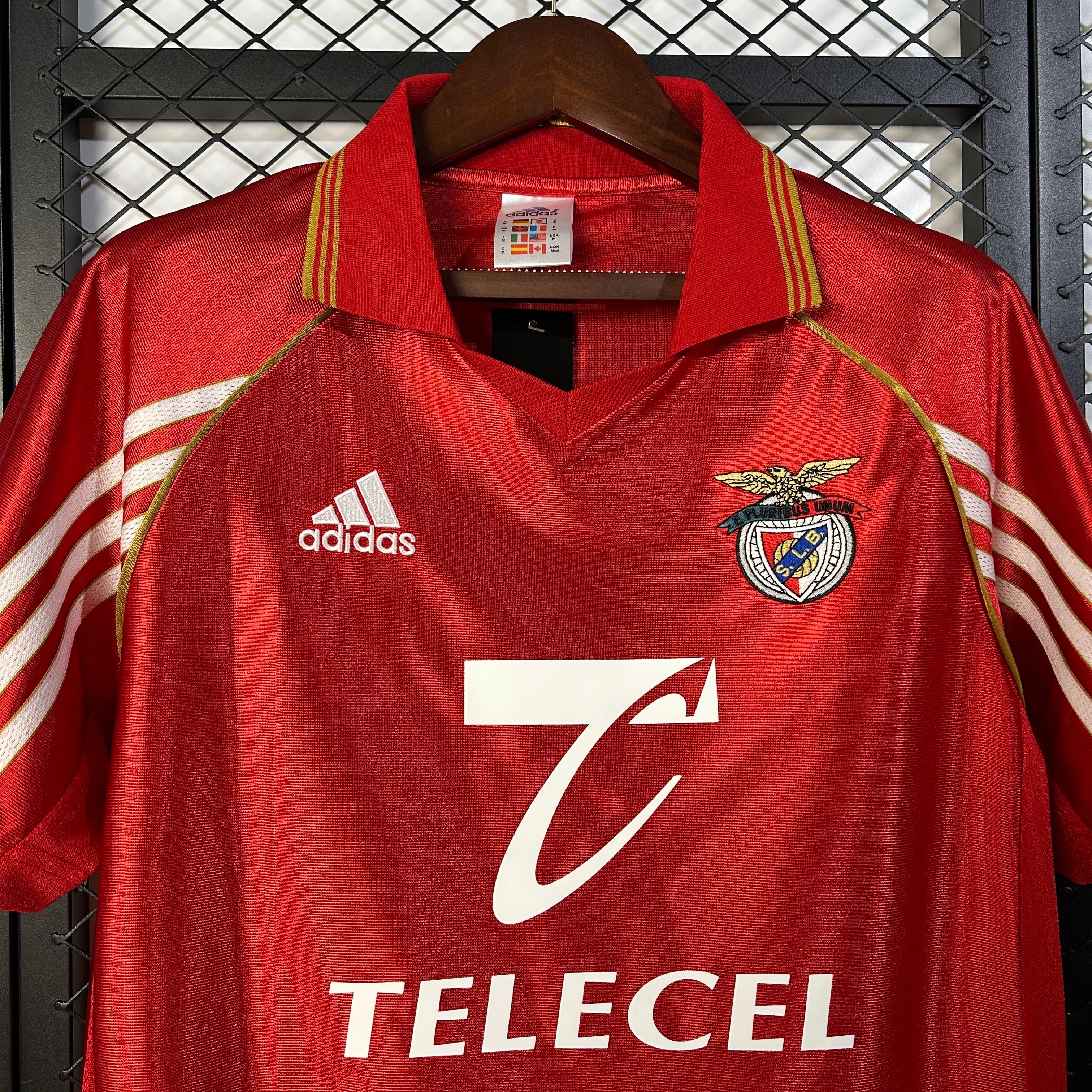 1990s Benfica Retro Football Shirt | Red White Home