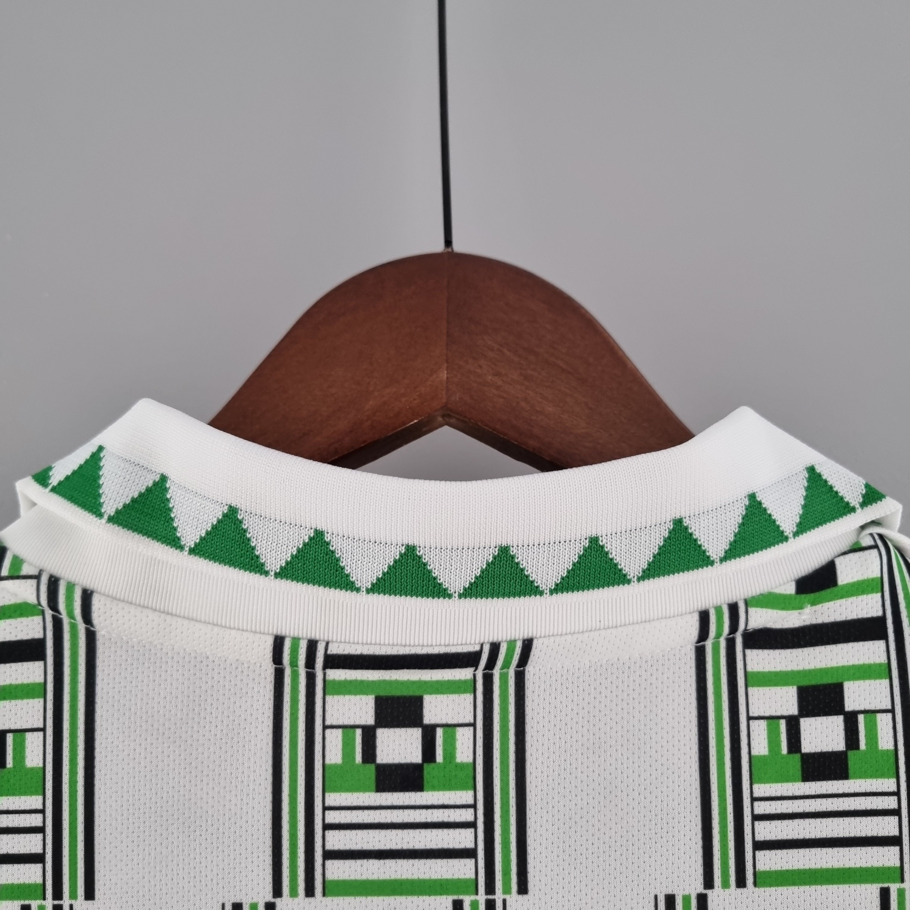 1990s Nigeria Retro Football Shirt | White Green Third