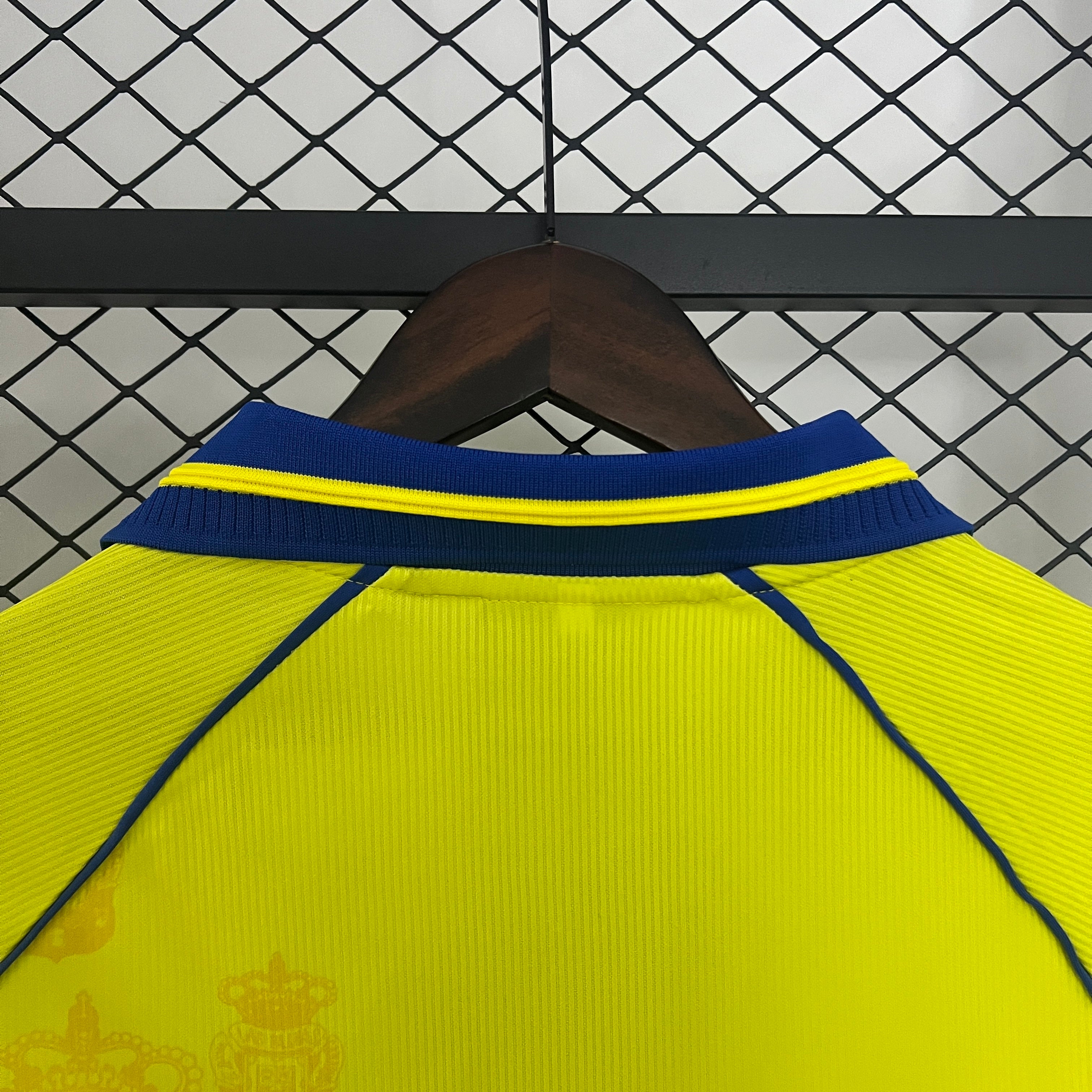 1990s Las Palmas Retro Football Shirt | Yellow Blue Home