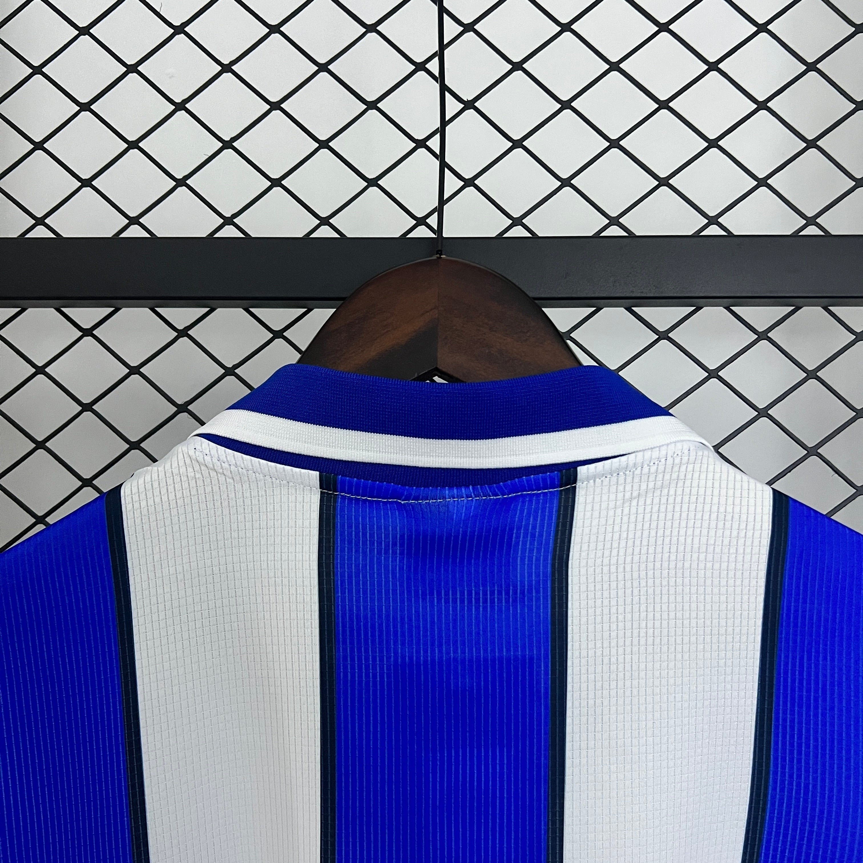 1990s Malaga Retro Football Shirt | Blue White Home