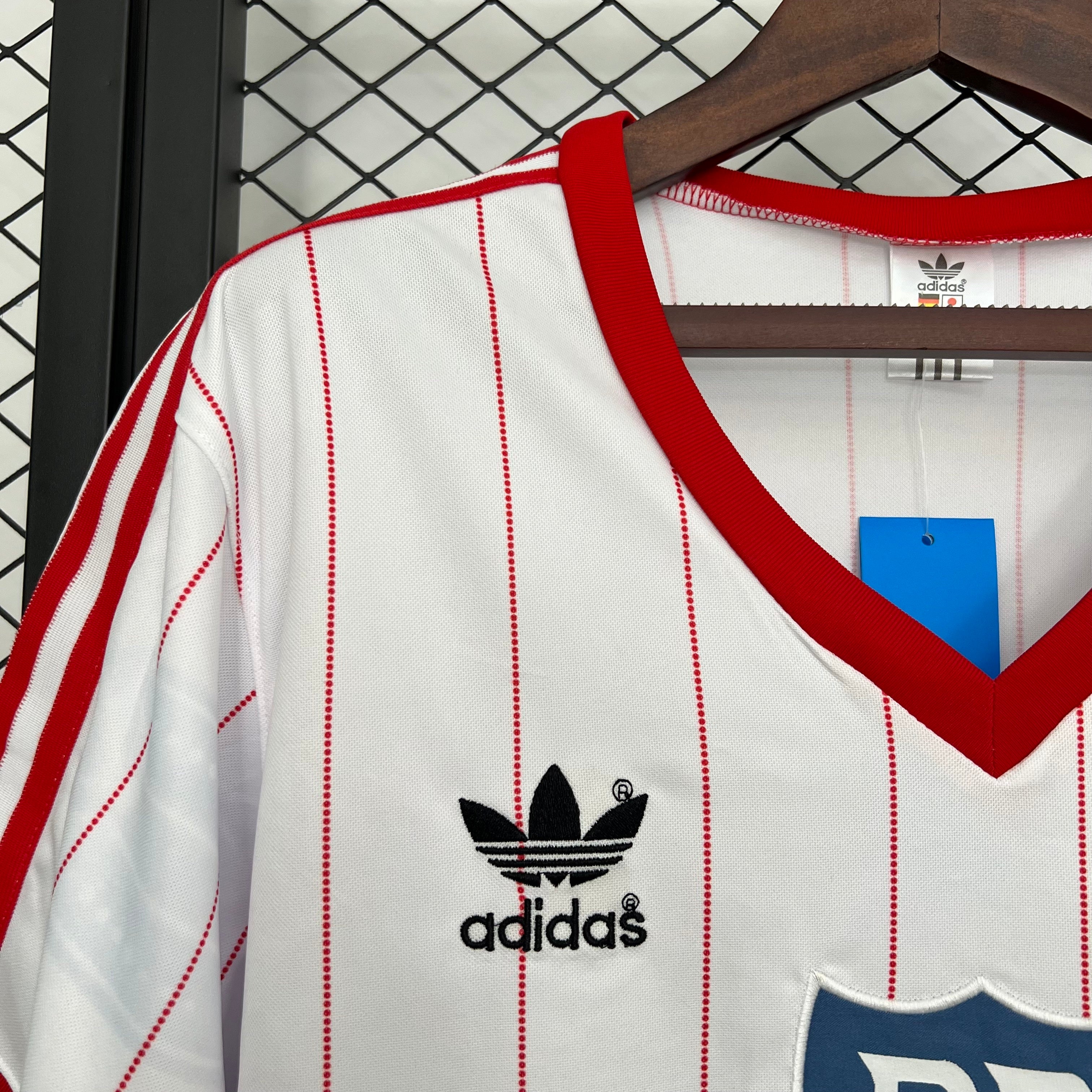 1980s Hamburger SV Retro Football Shirt | White Red Home