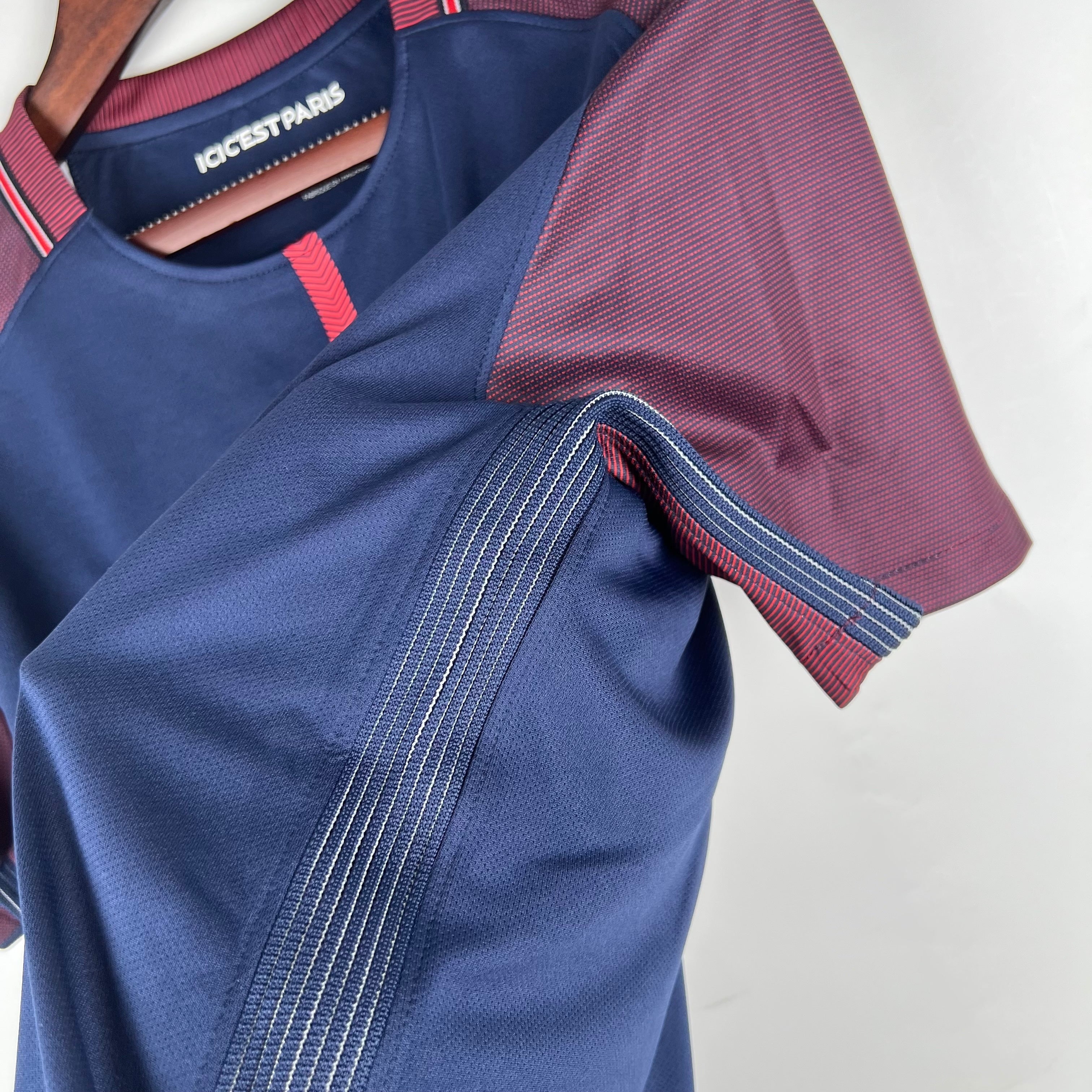 2020s Paris Saint-Germain Retro Football Shirt | Navy Burgundy Home