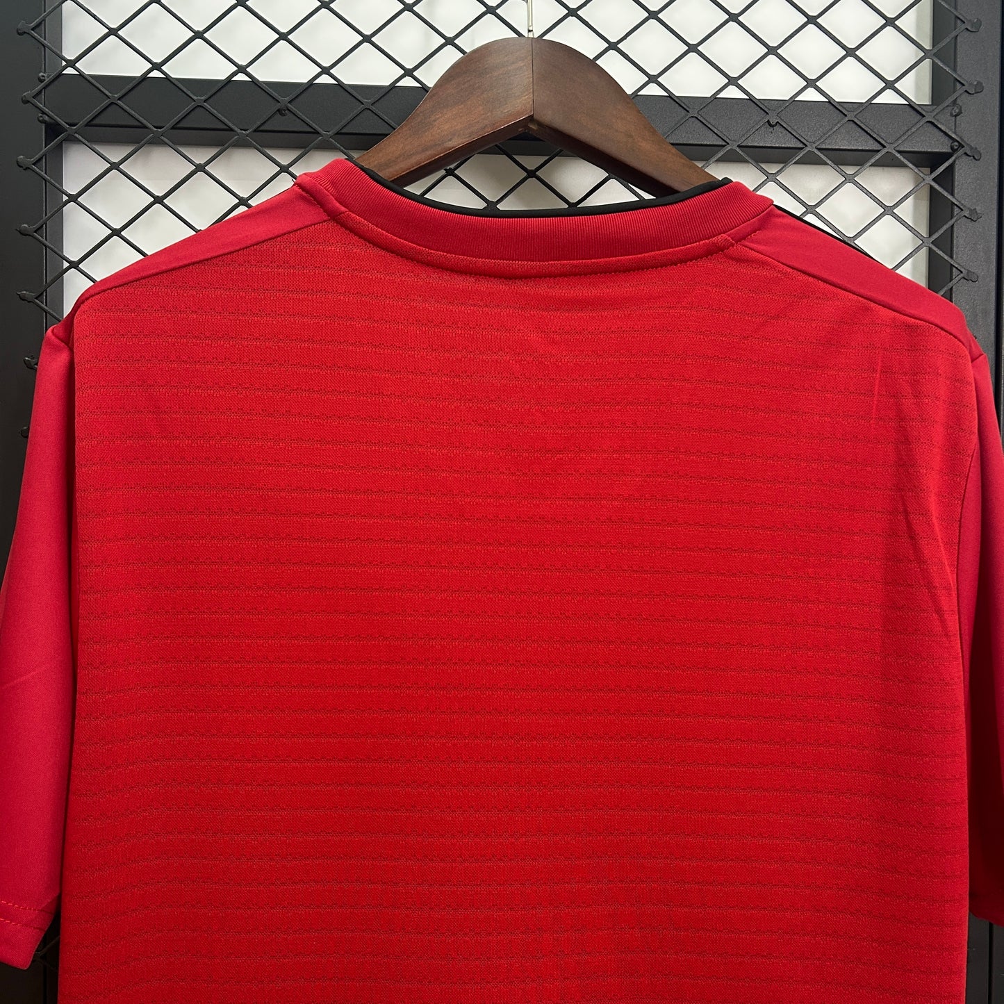 2010s Manchester United Retro Football Shirt | Red Black Home