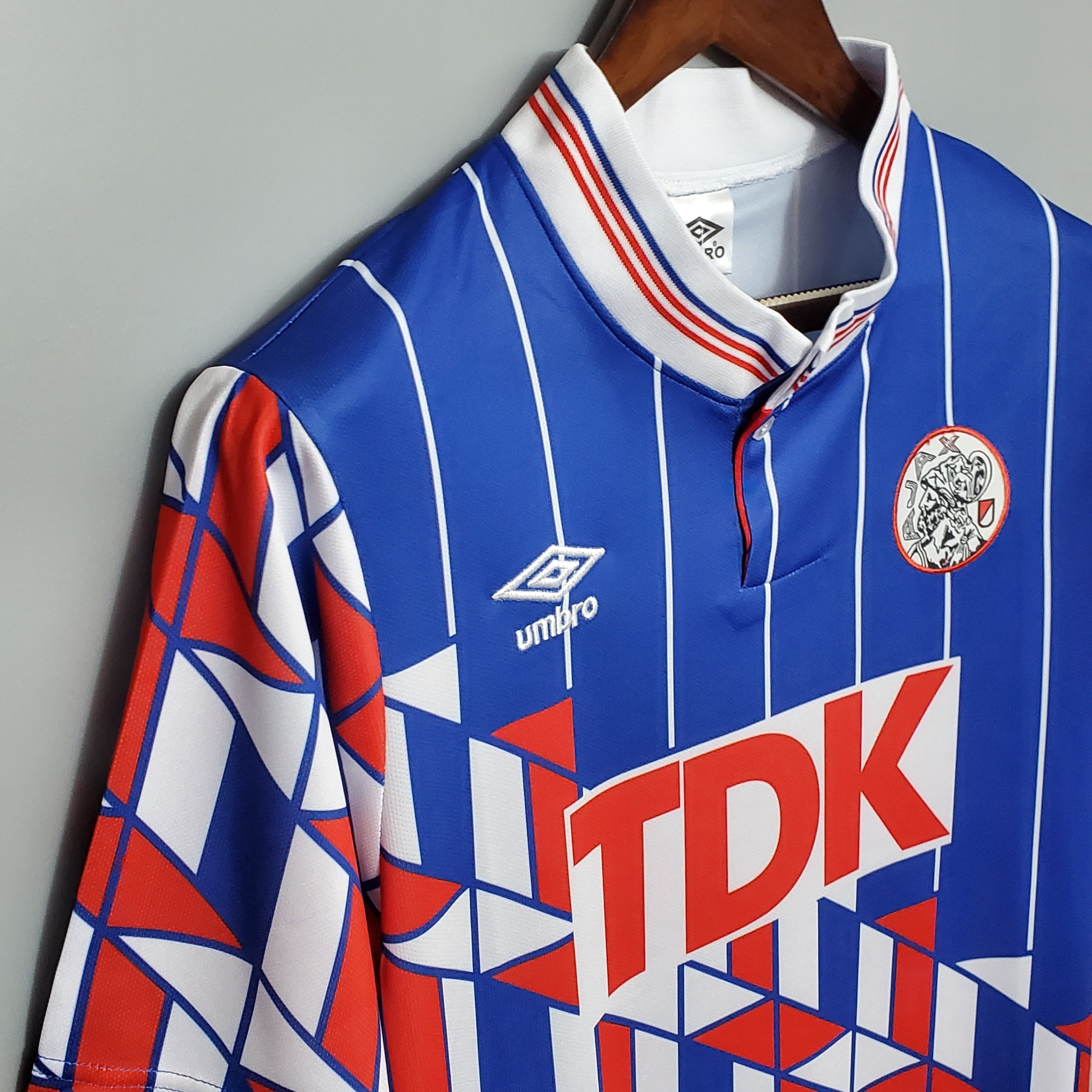 1990s Netherlands Retro Football Shirt | Blue Red Home