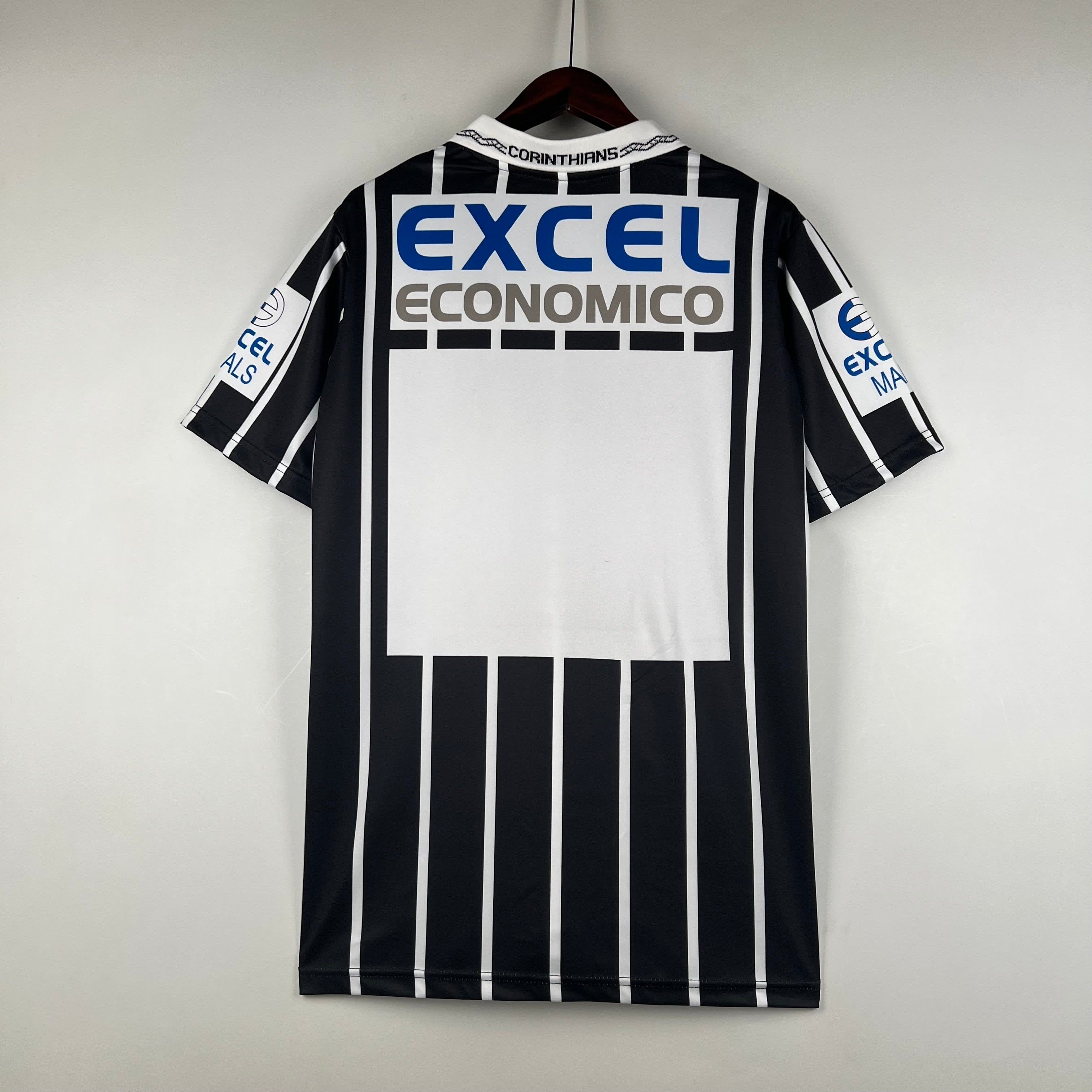 1990s Corinthians Retro Football Shirt | Black White Home