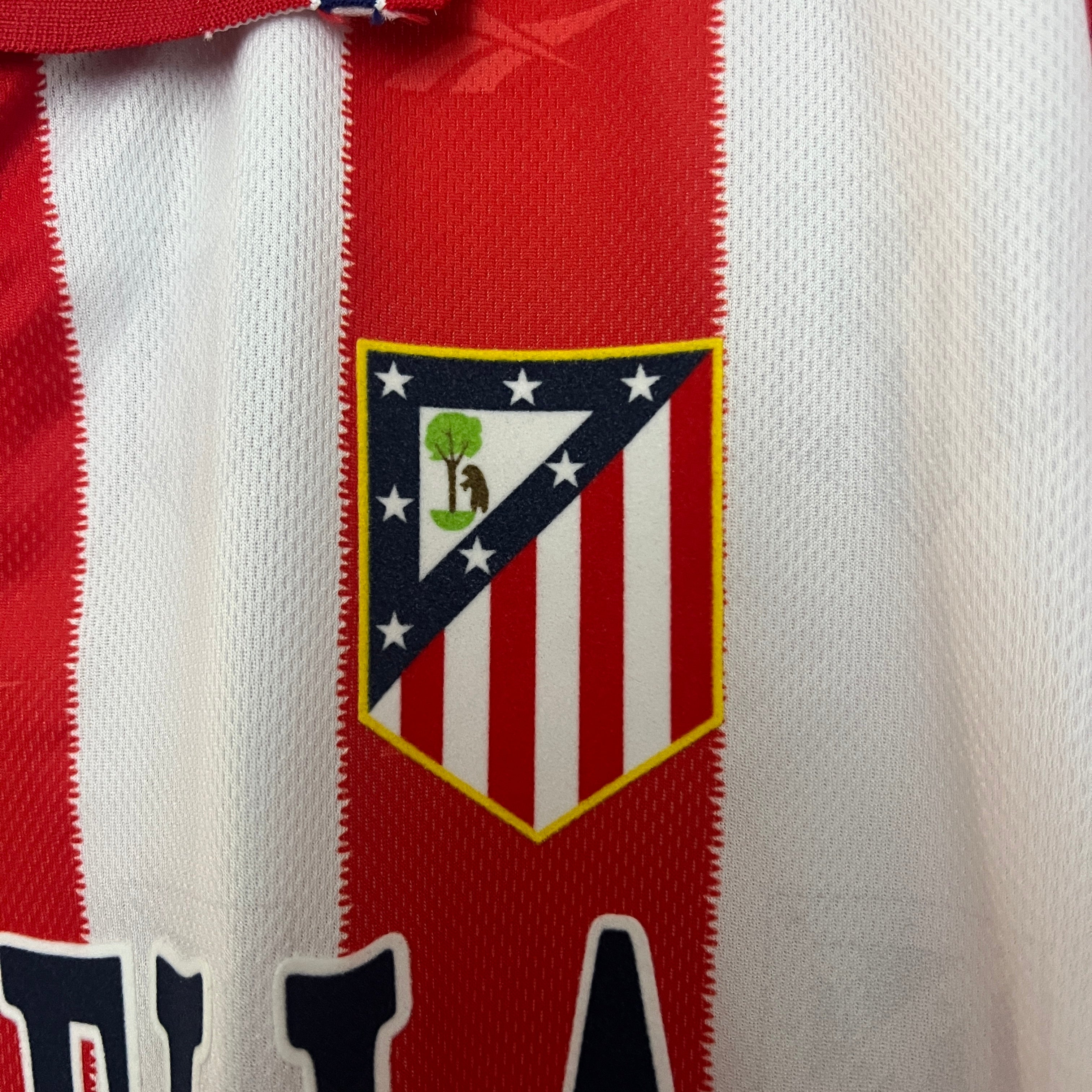 1990s Atletico Madrid Retro Football Shirt | Red White Home