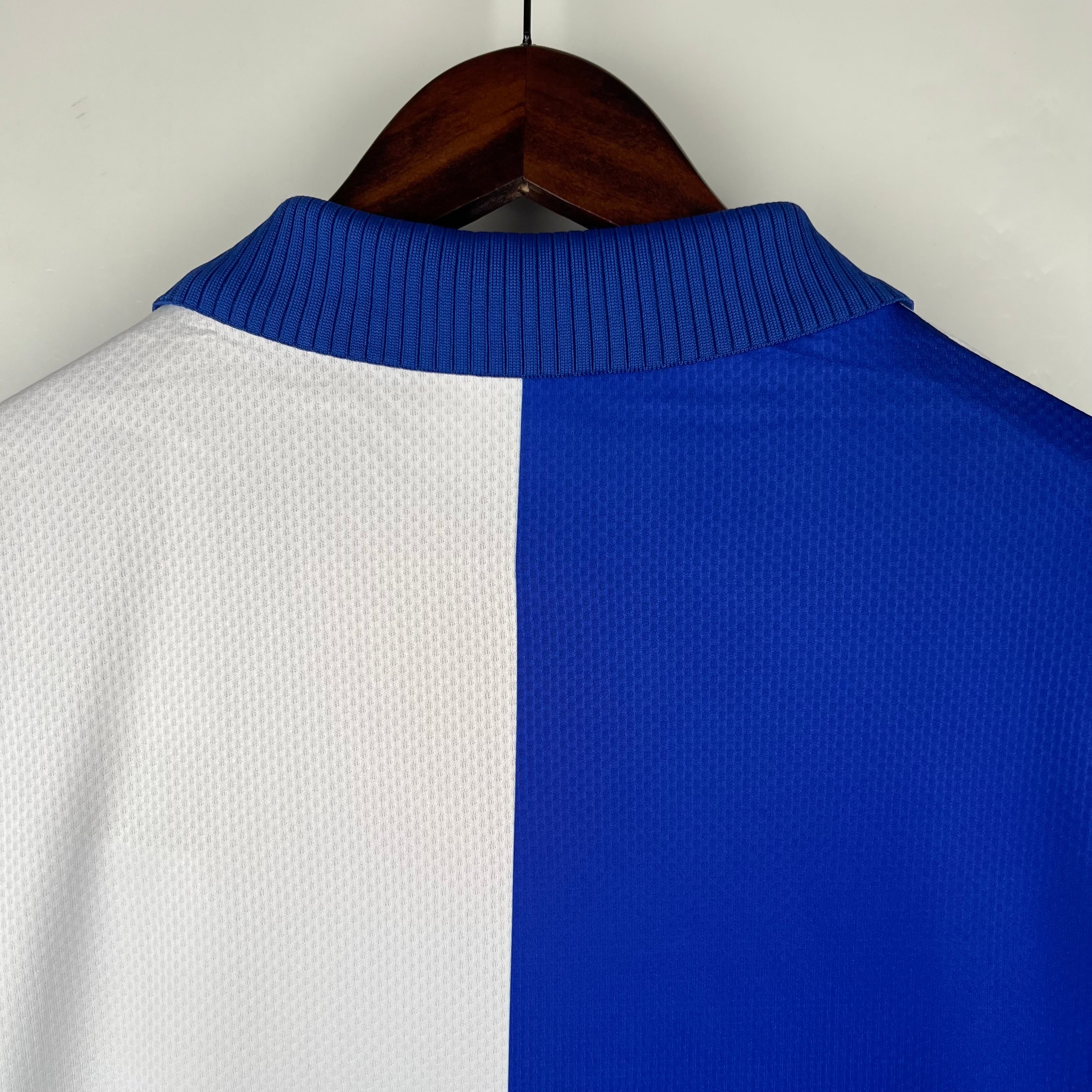 1990s Blackburn Rovers Retro Football Shirt | Blue White Home