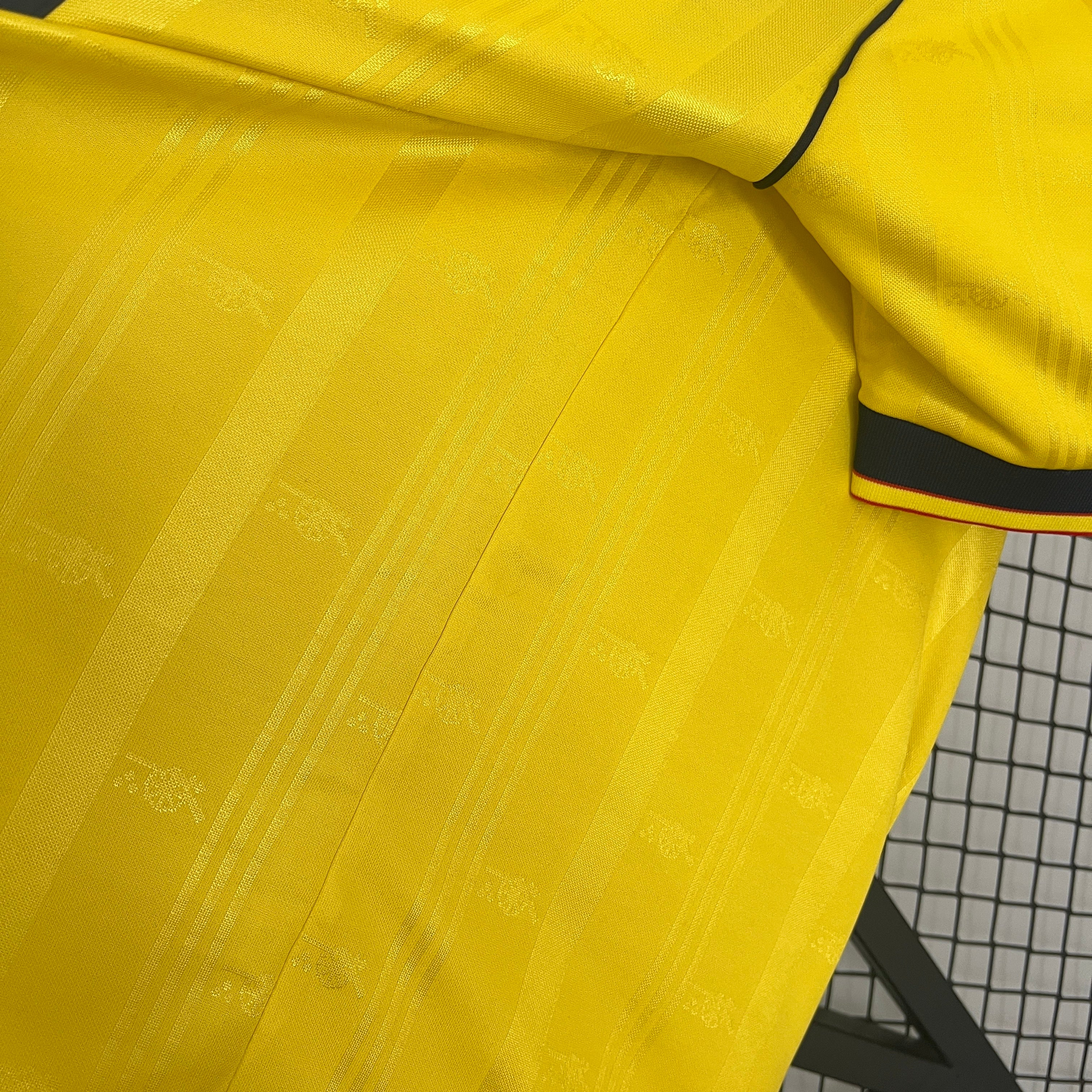 1980s Arsenal Retro Football Shirt | Yellow Black Home
