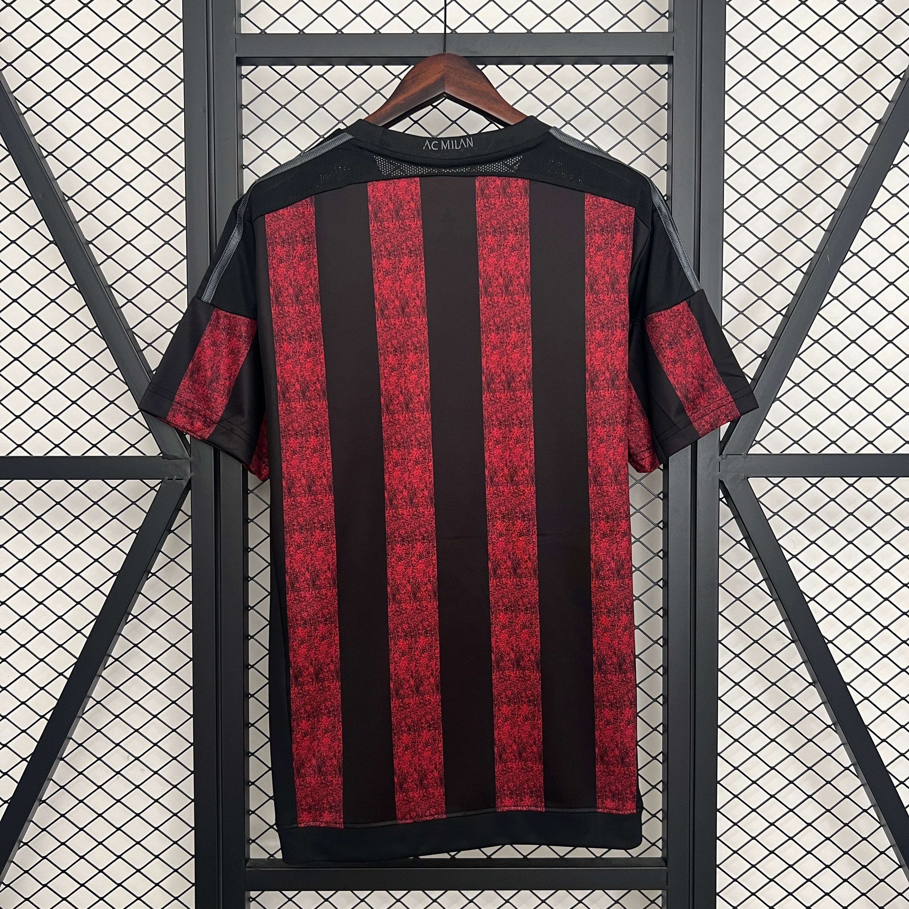 2010s AC Milan Retro Football Shirt | Red Black Home
