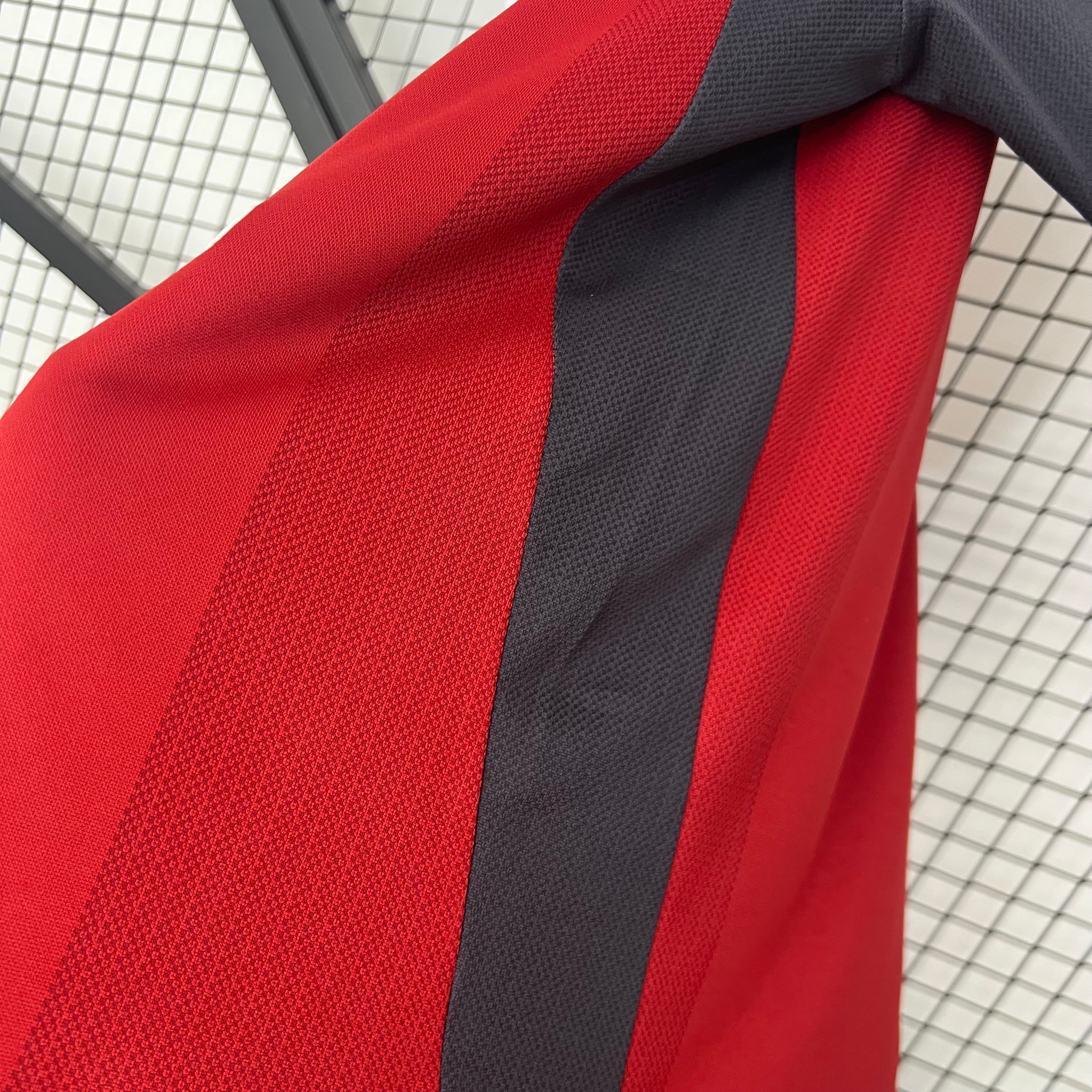 1990s Bayern Munchen Retro Football Shirt | Red Black Home