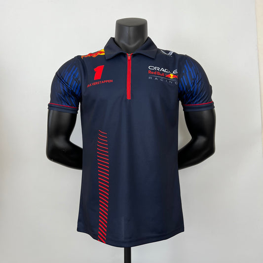 Red Bull Racing F1 2023 Player Fit Polo – Max Verstappen #1 | Navy Blue