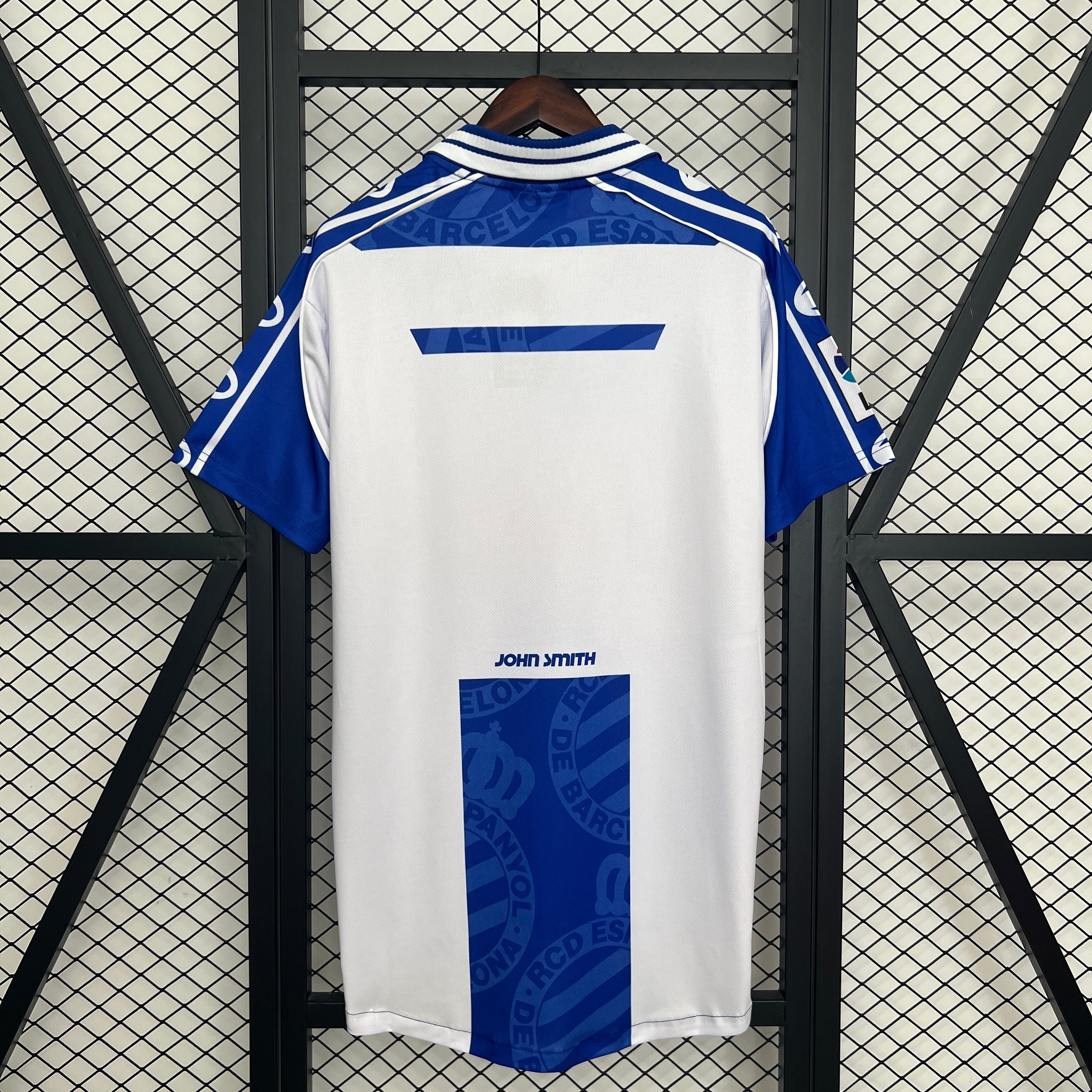 1990s Espanyol Retro Football Shirt | White Blue Home