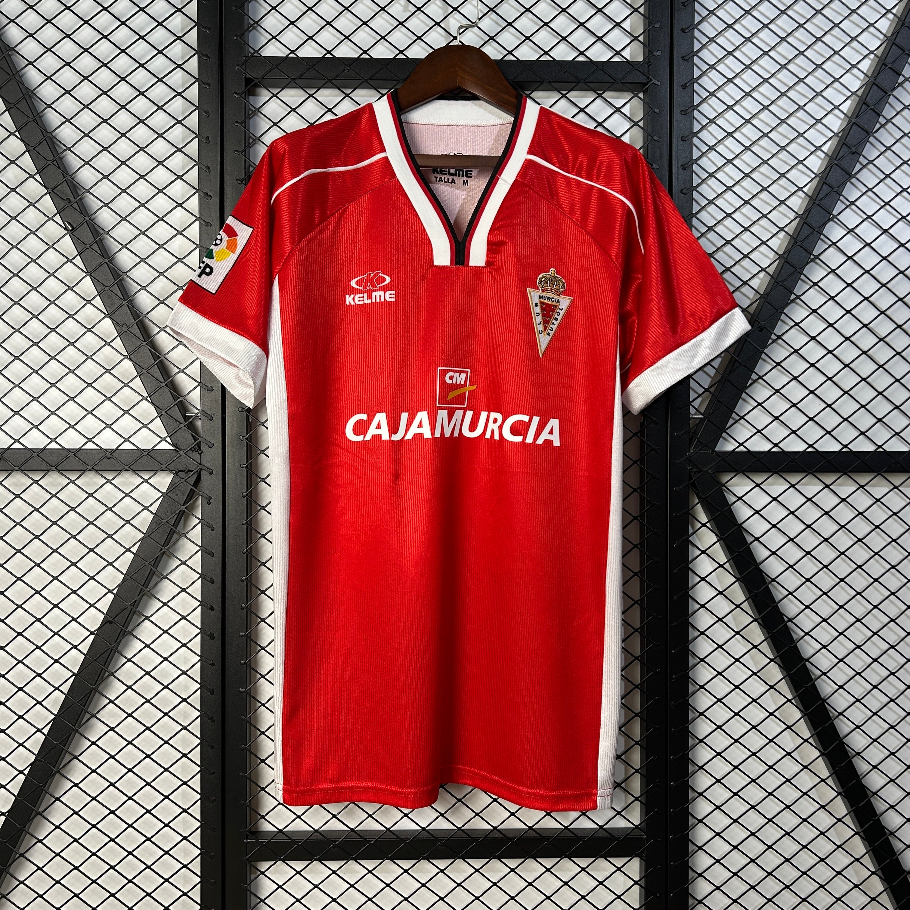 1990s Real Murcia Retro Football Shirt | Red White Home