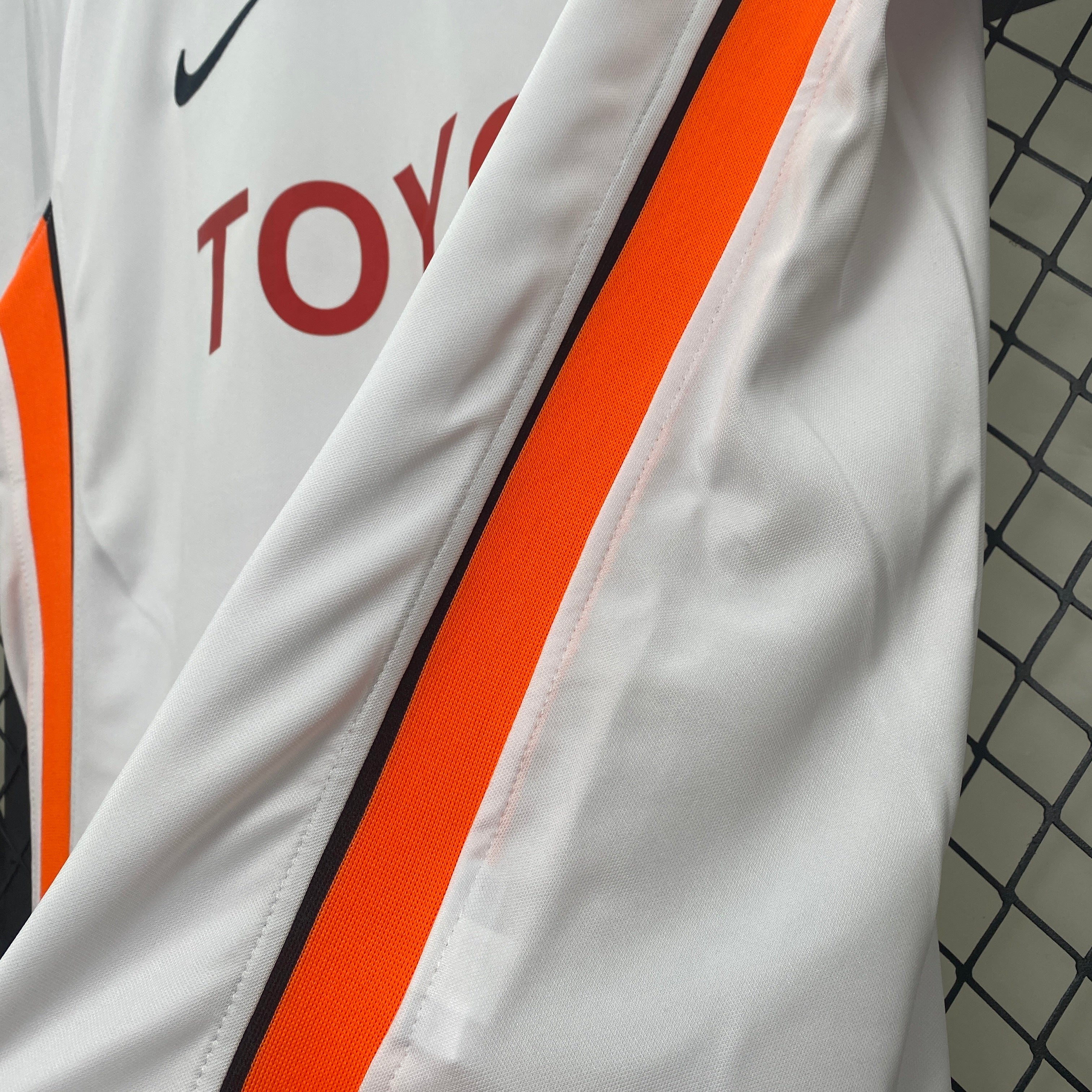 2000s Valencia Retro Football Shirt | White Orange Home