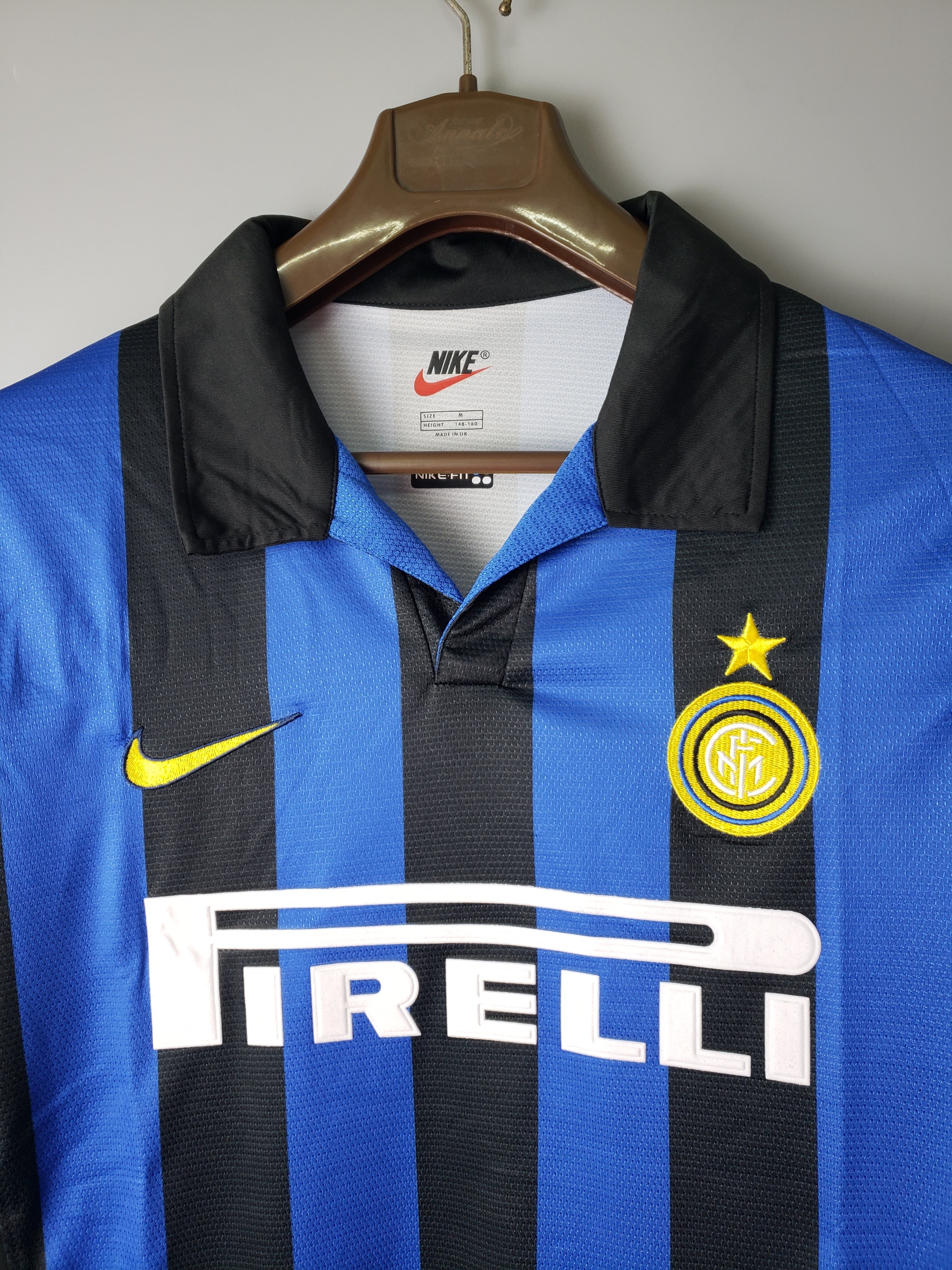 1990s Inter Milan Retro Football Shirt | Blue Black Home
