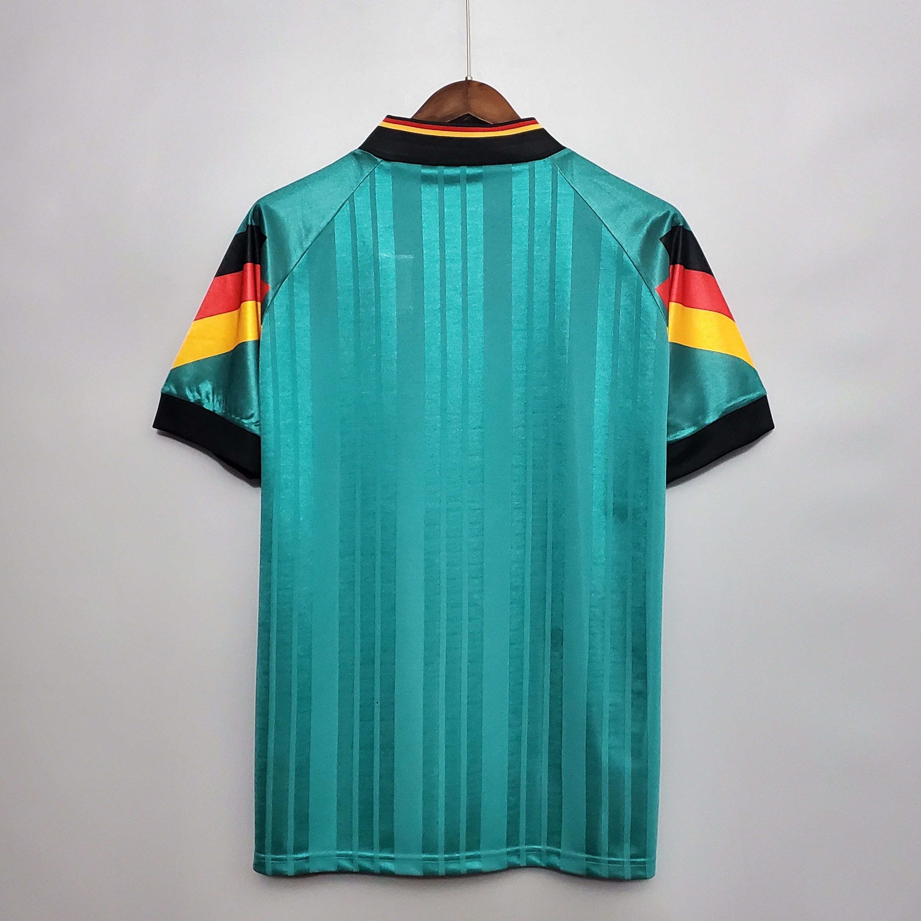 1990s Germany Retro Football Shirt | Teal Black Home