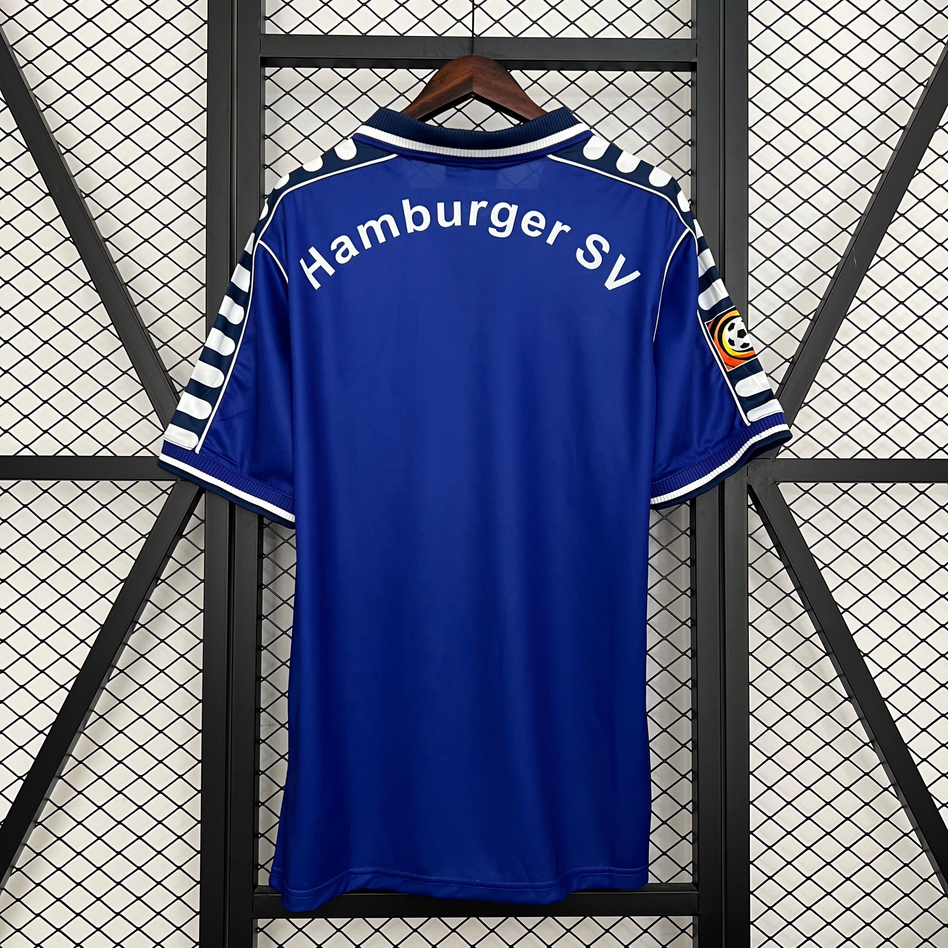 1990s Hamburger SV Retro Football Shirt | Blue White Home