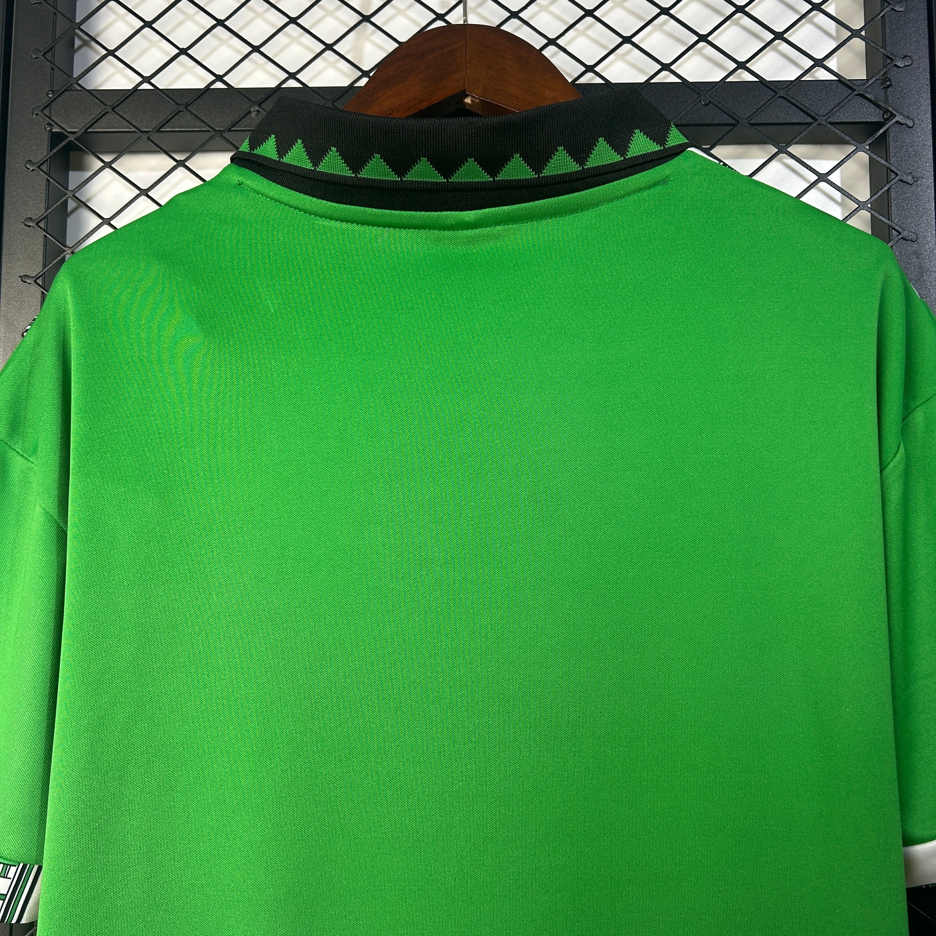 1990s Nigeria Retro Football Shirt | Green White Home