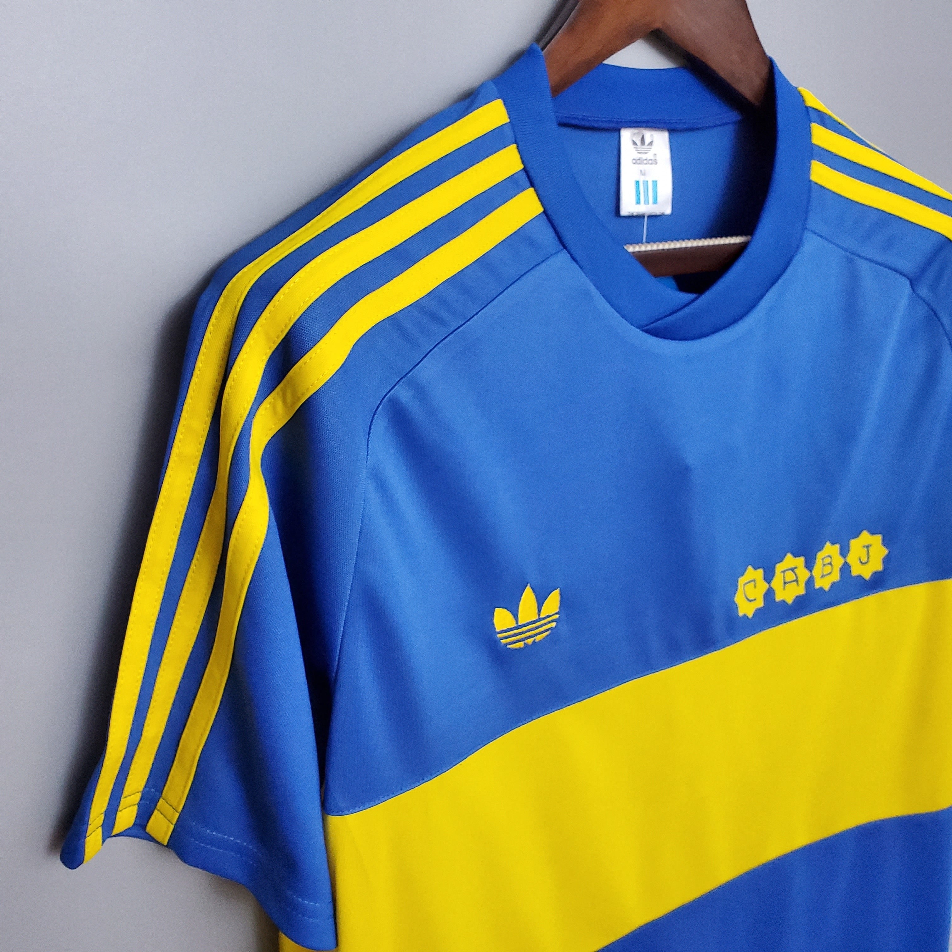 1980s Boca Juniors Retro Football Shirt | Blue Yellow Home