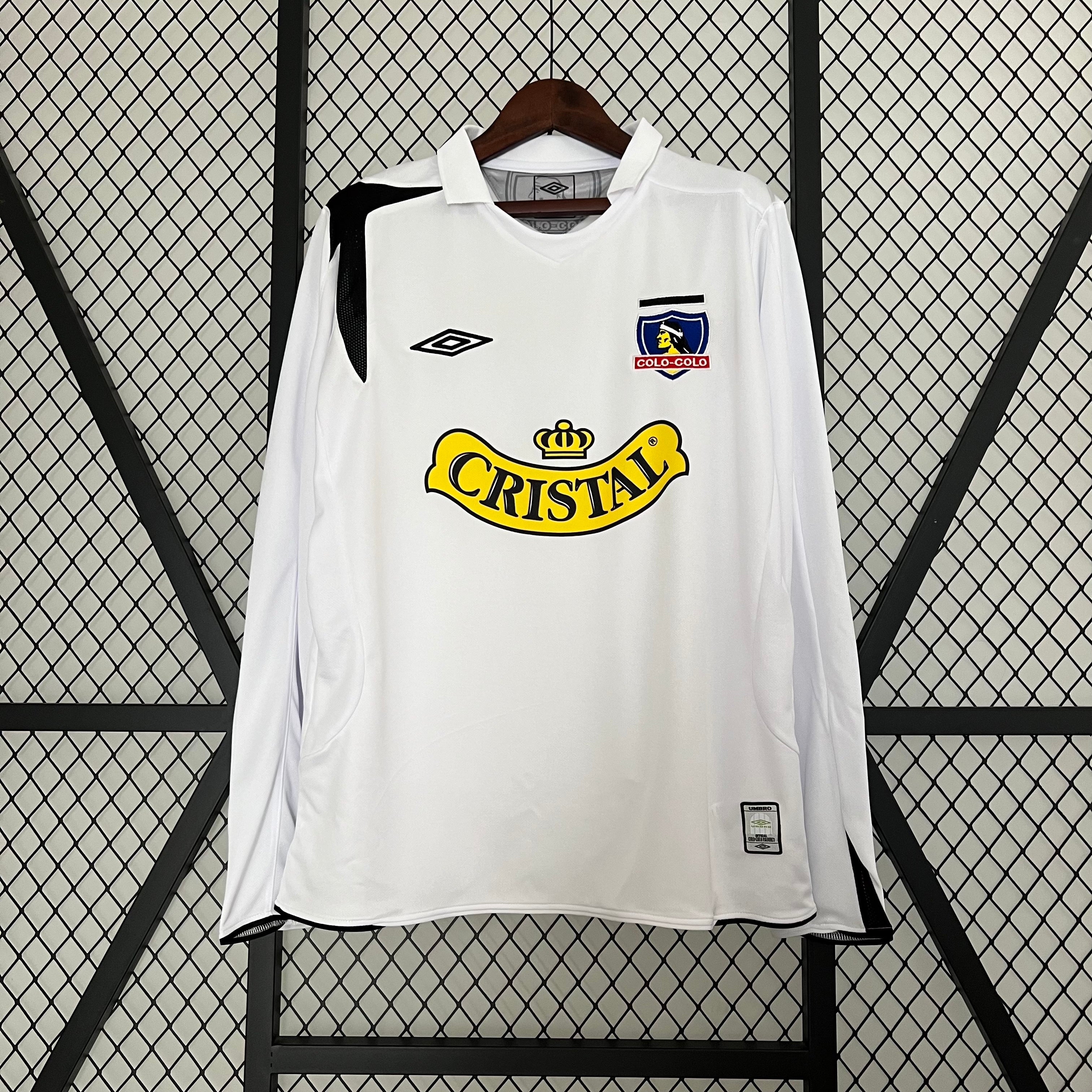 2000s Colo-Colo Retro Football Shirt | White Black Home
