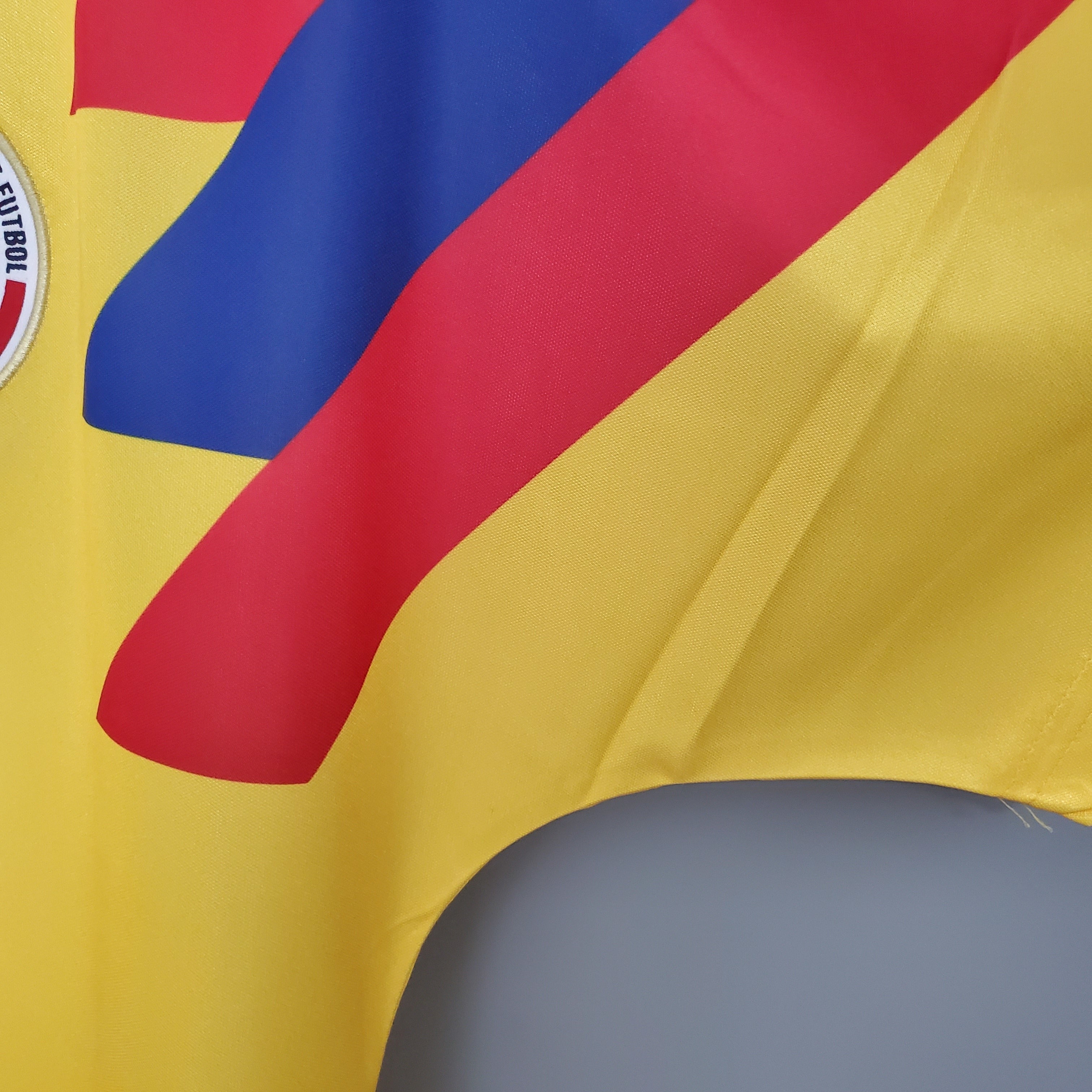 1990s Colombia Retro Football Shirt | Yellow Red Third