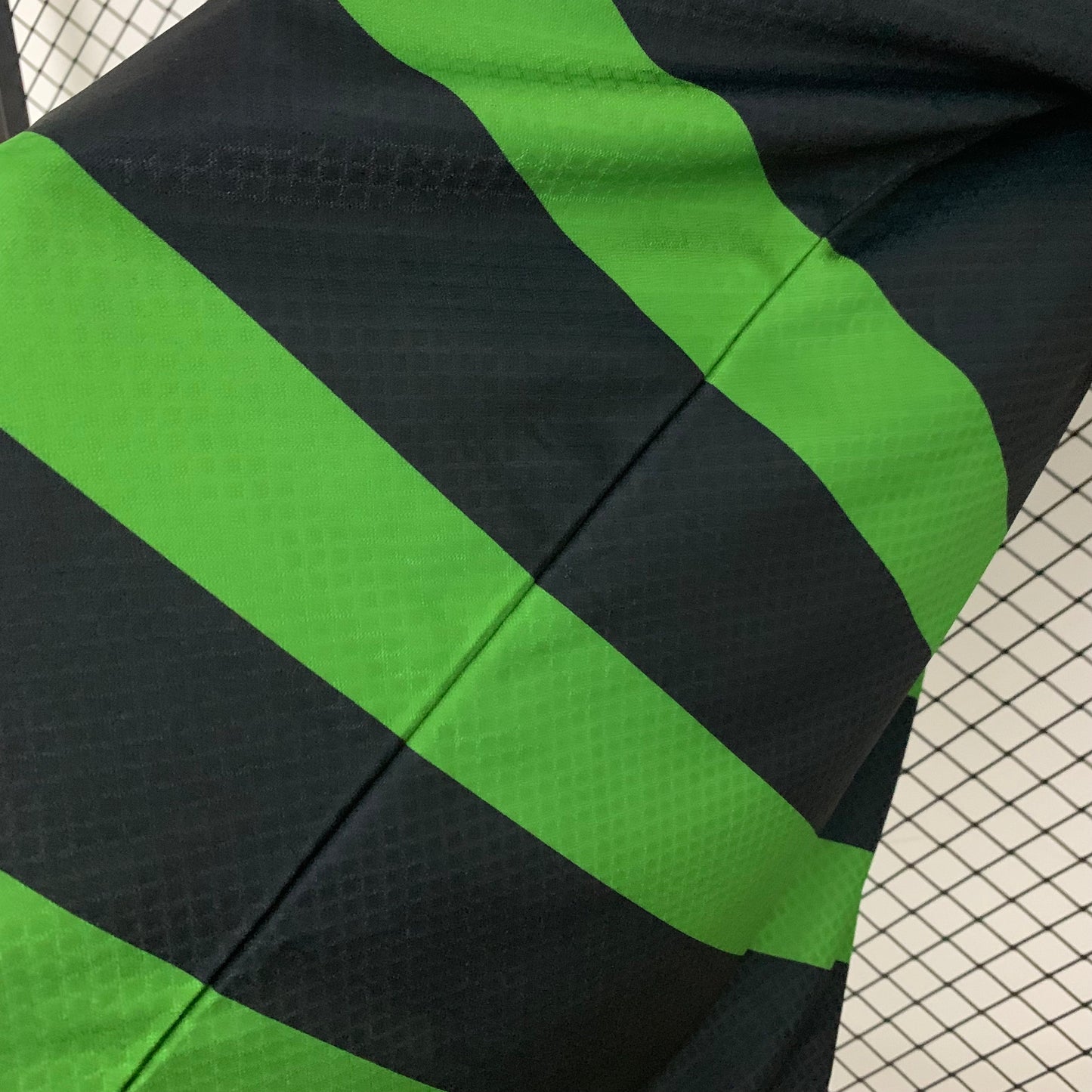 1990s Racing Santander Retro Football Shirt | Green Black Home