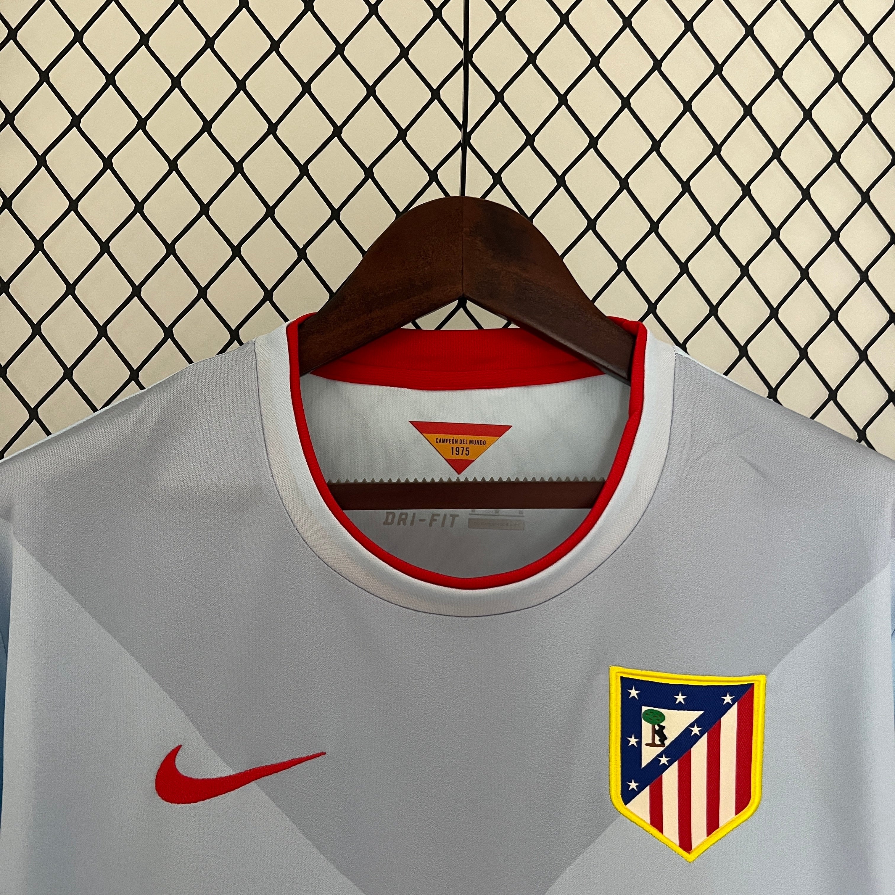 2010s Atletico Madrid Retro Football Shirt | Light Blue Red Home