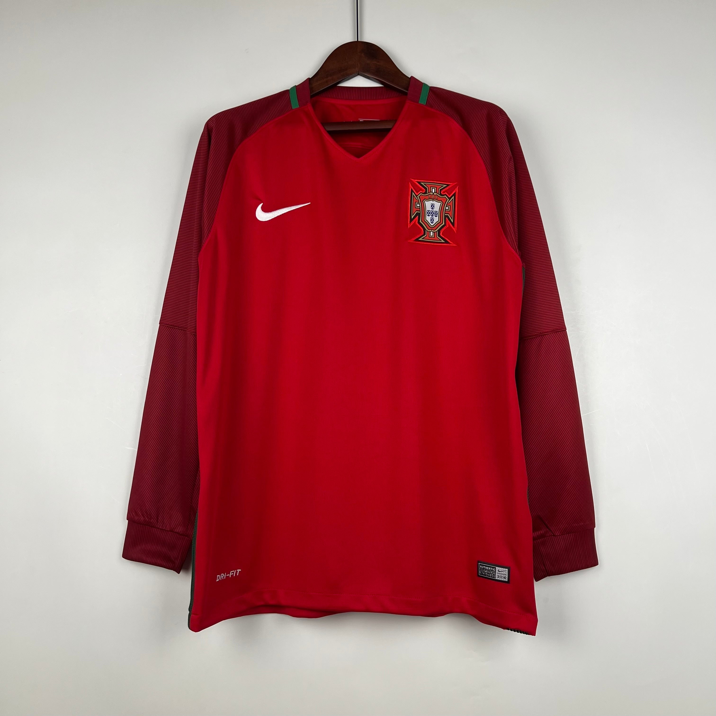 2010s Portugal Retro Football Shirt | Red Burgundy Home