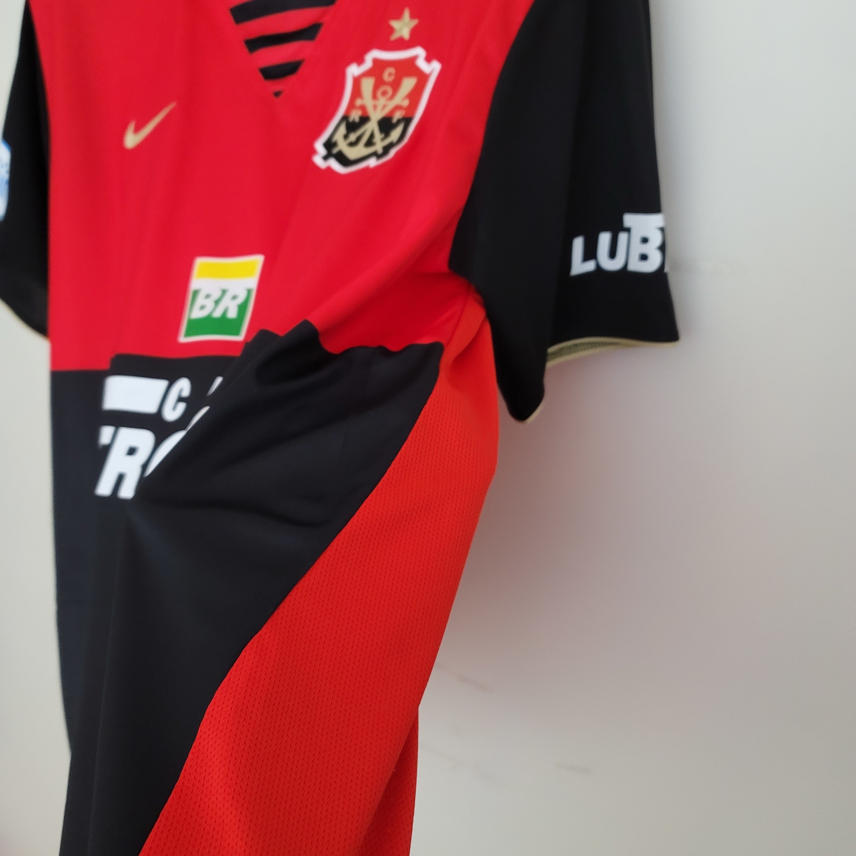 2000s Flamengo Retro Football Shirt | Red Black Home