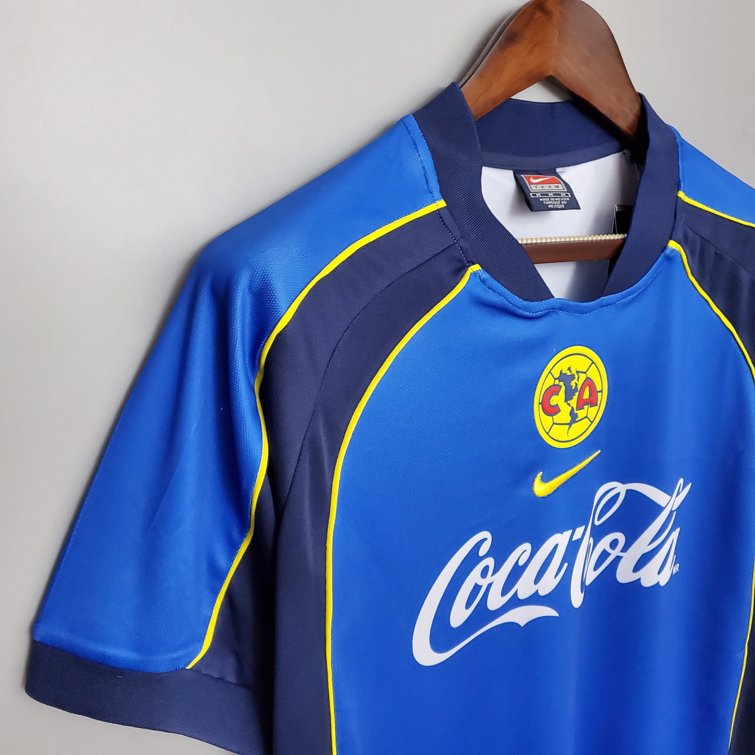 2000s Club America Retro Football Shirt | Blue Navy Home