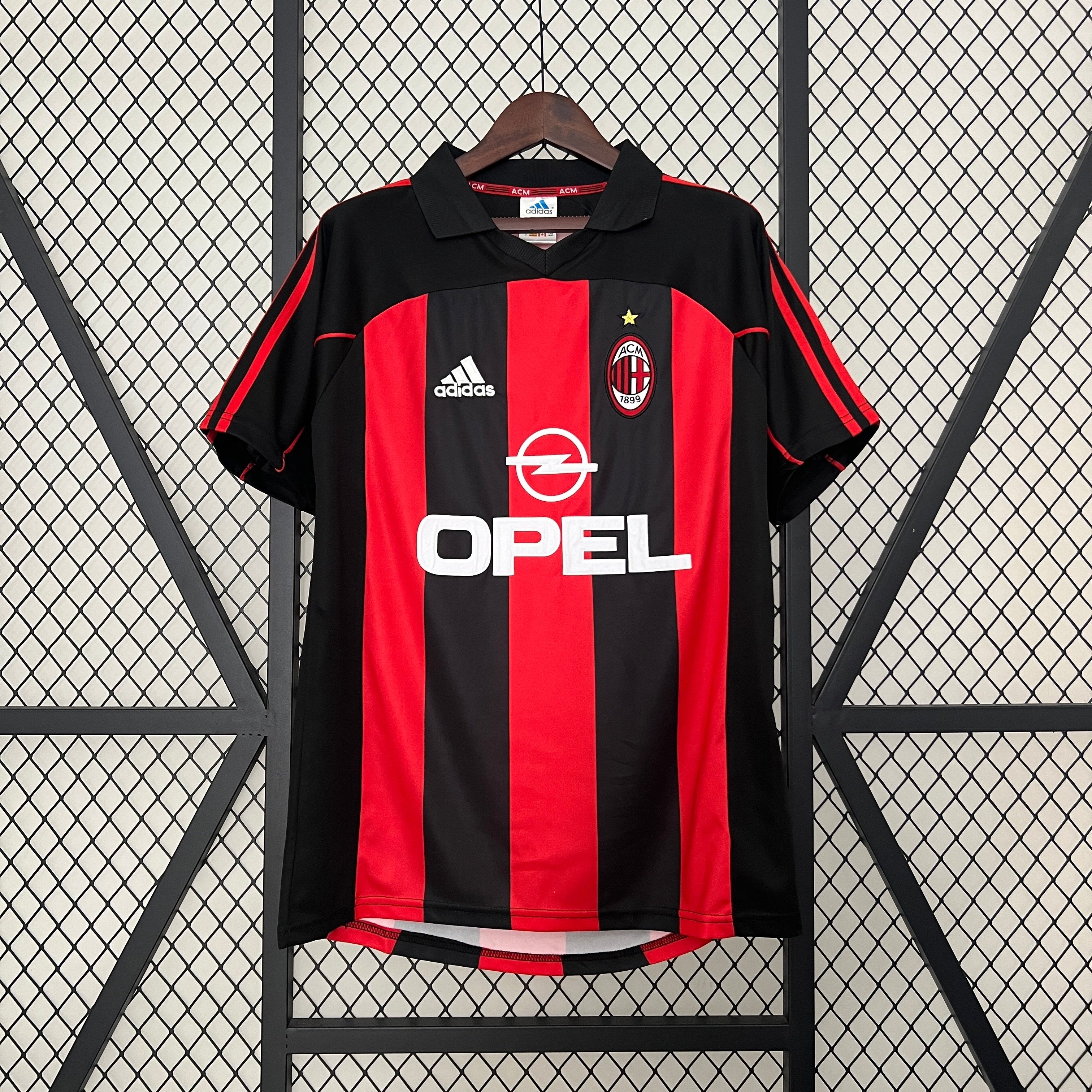 1990s AC Milan Retro Football Shirt | Red Black Home
