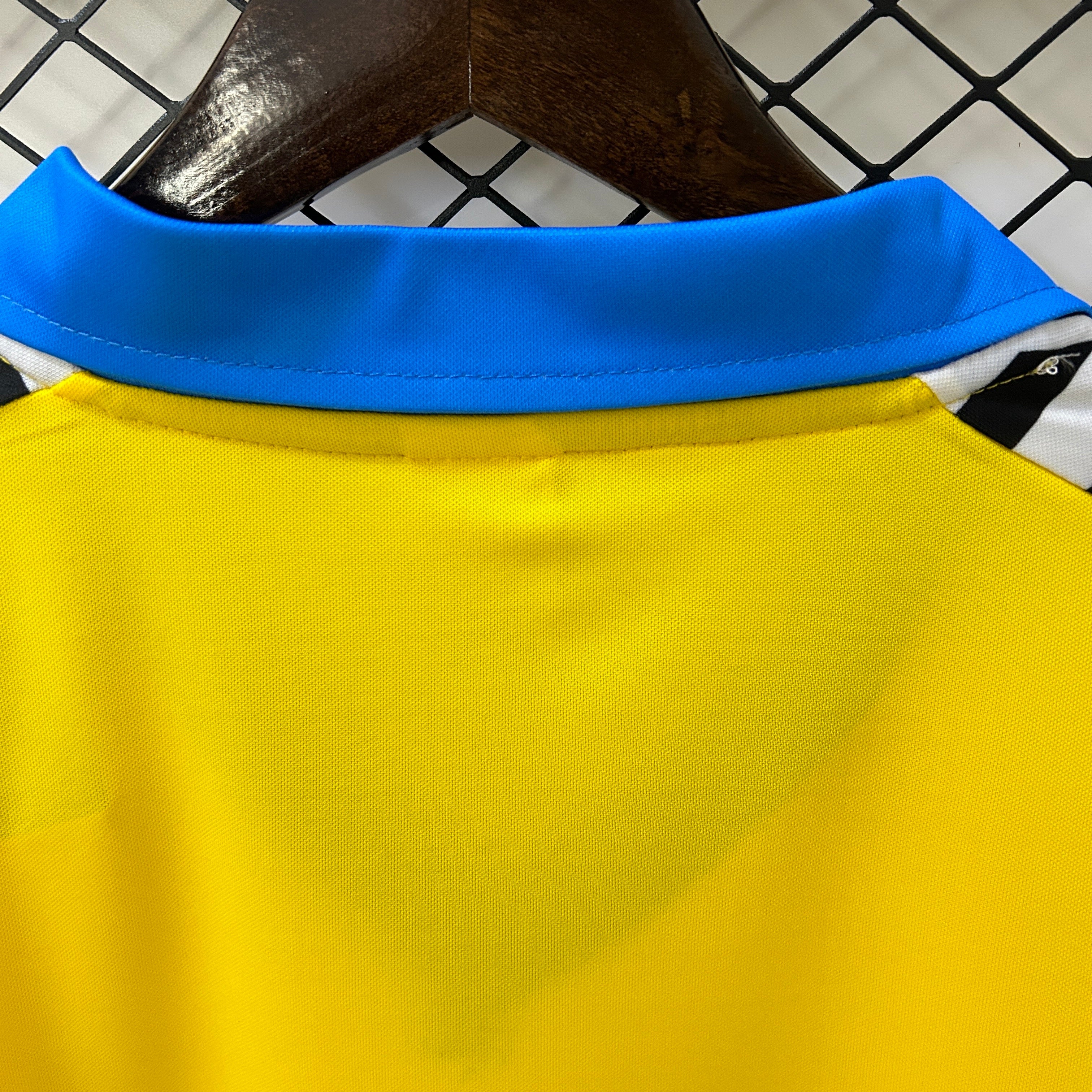 1990s Cadiz Retro Football Shirt | Yellow Blue Home