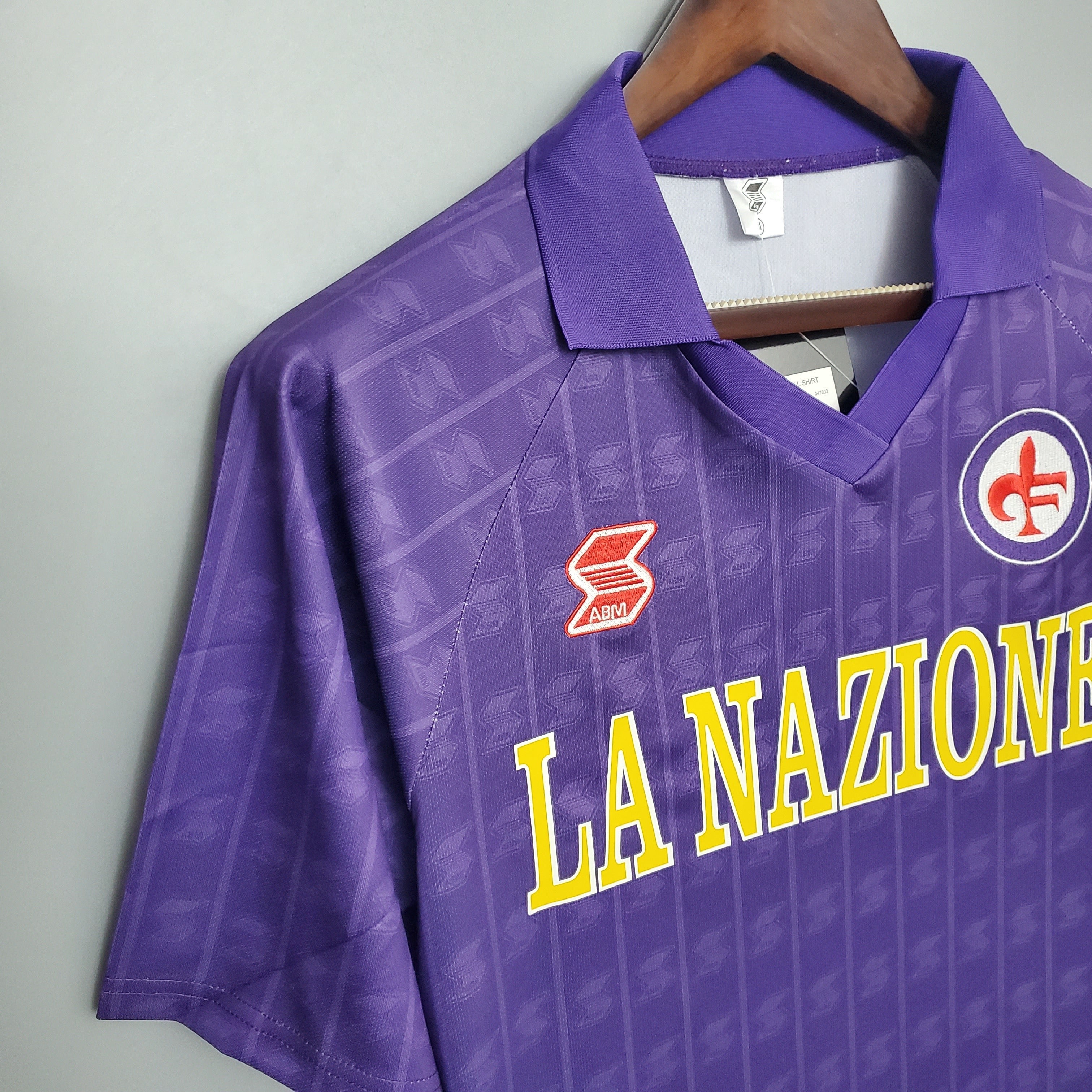 1990s Fiorentina Retro Football Shirt | Purple Yellow Home