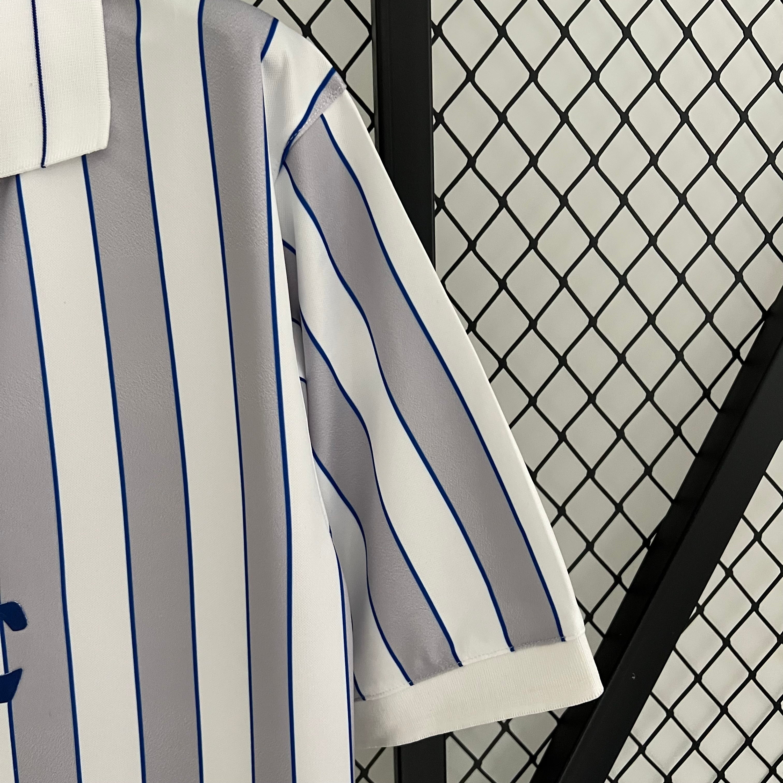 1990s Umbro Retro Football Shirt | White Blue Home