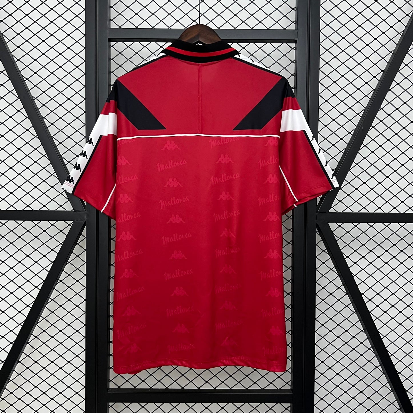 1990s Mallorca Retro Football Shirt | Red Black Home