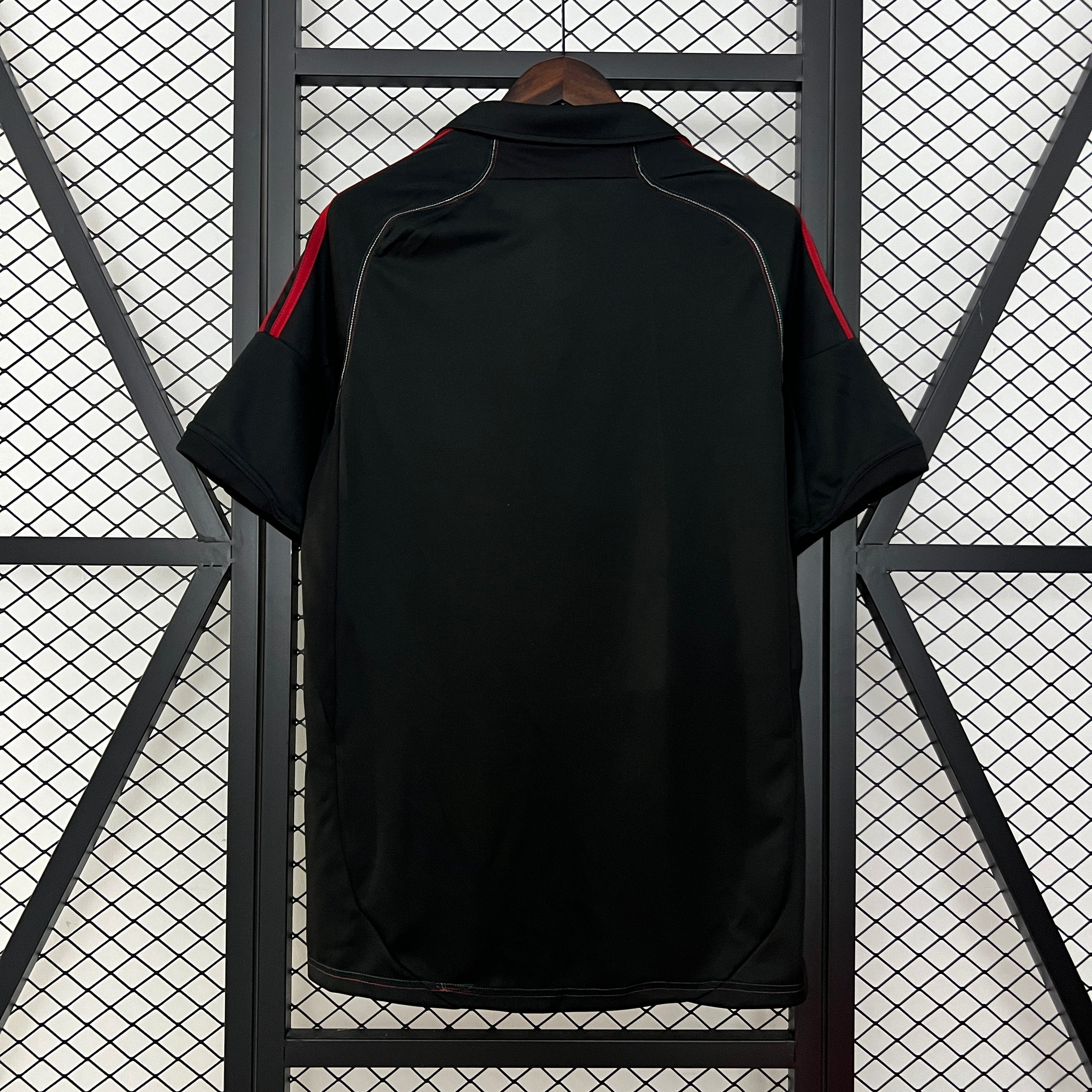 2010s AC Milan Retro Football Shirt | Black Red Home