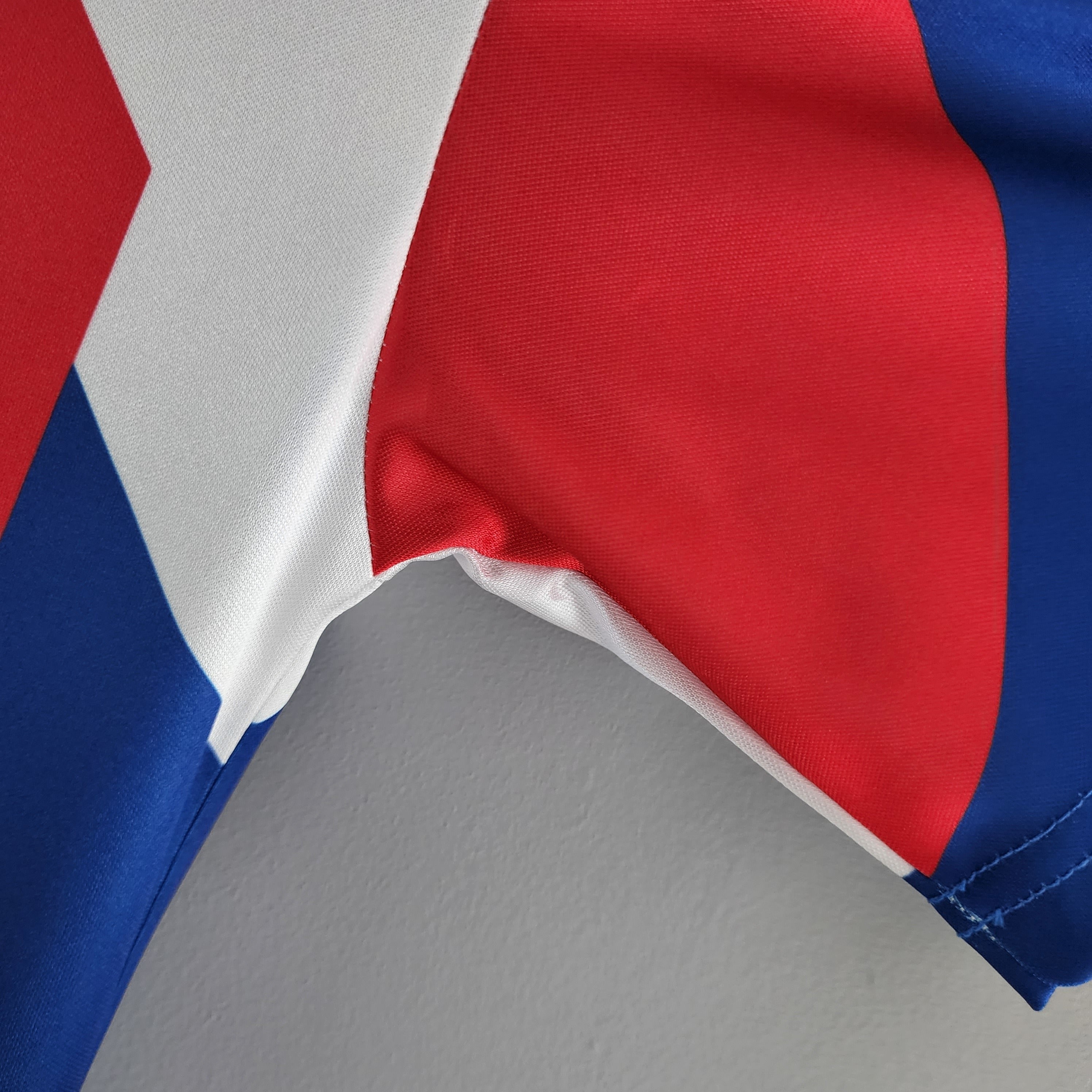 1980s France Retro Football Shirt | Blue Red Home