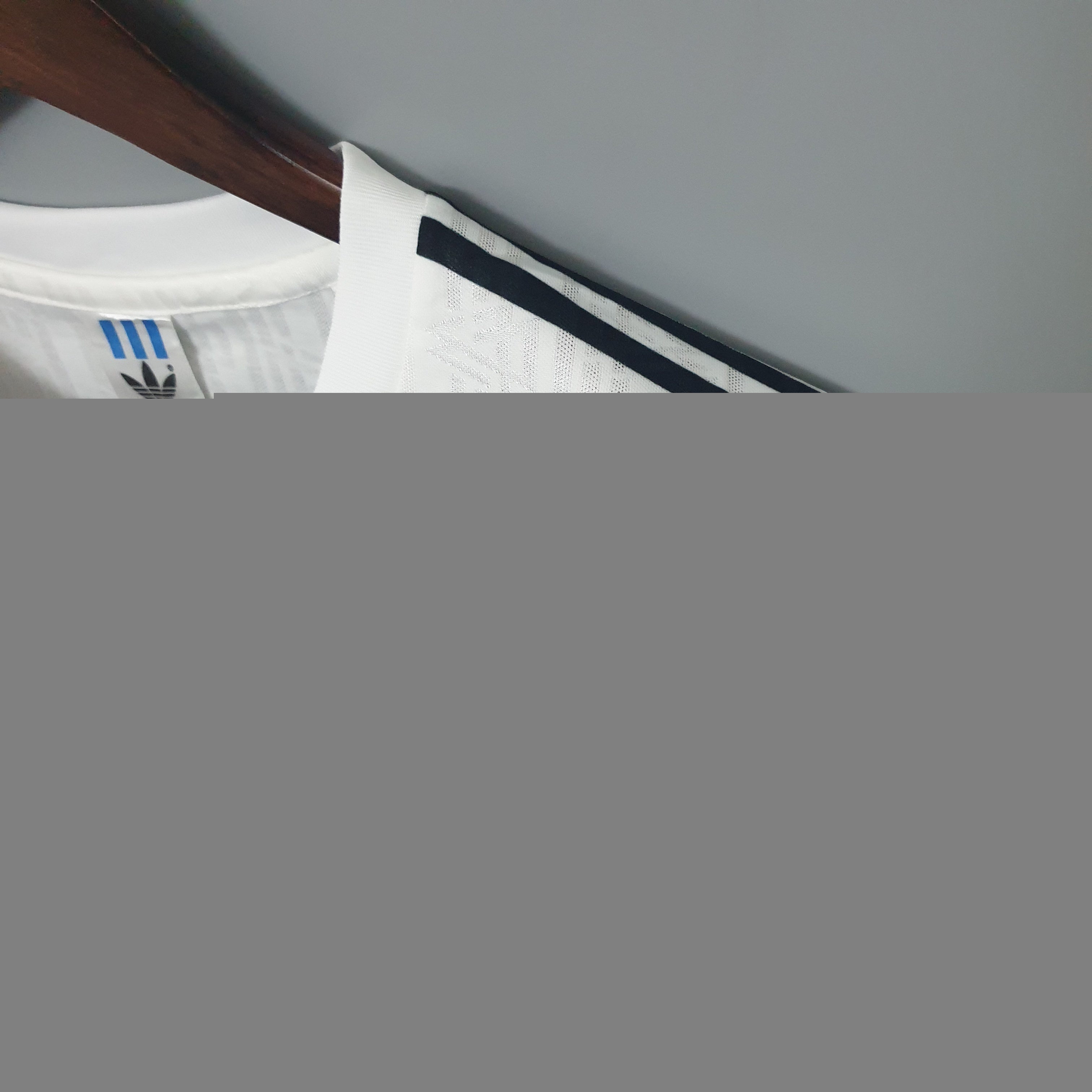 1980s Germany Retro Football Shirt | White Black Home