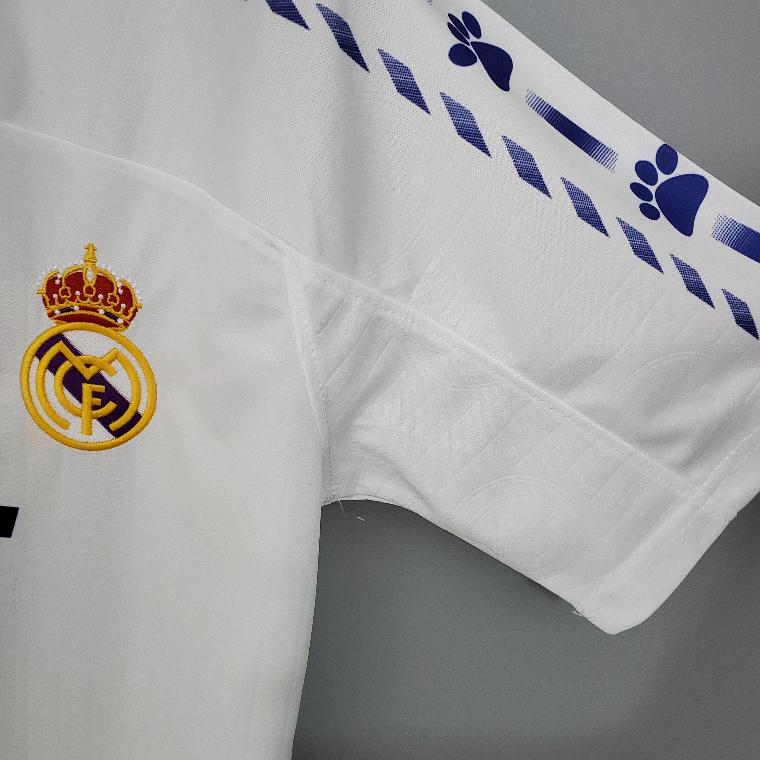 1990s Real Madrid Retro Football Shirt | White Blue Home