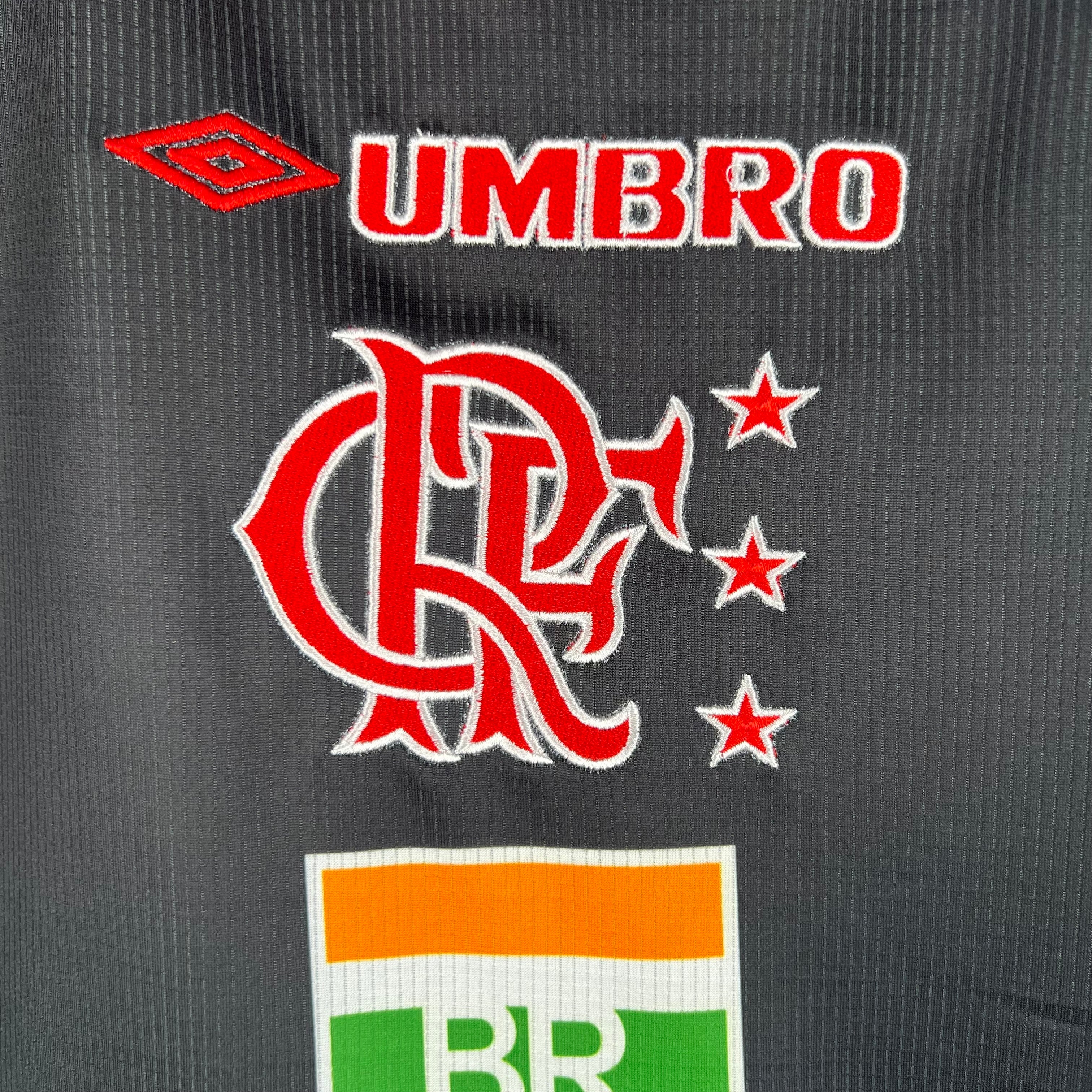 1990s Flamengo Retro Football Shirt | Black Red Home